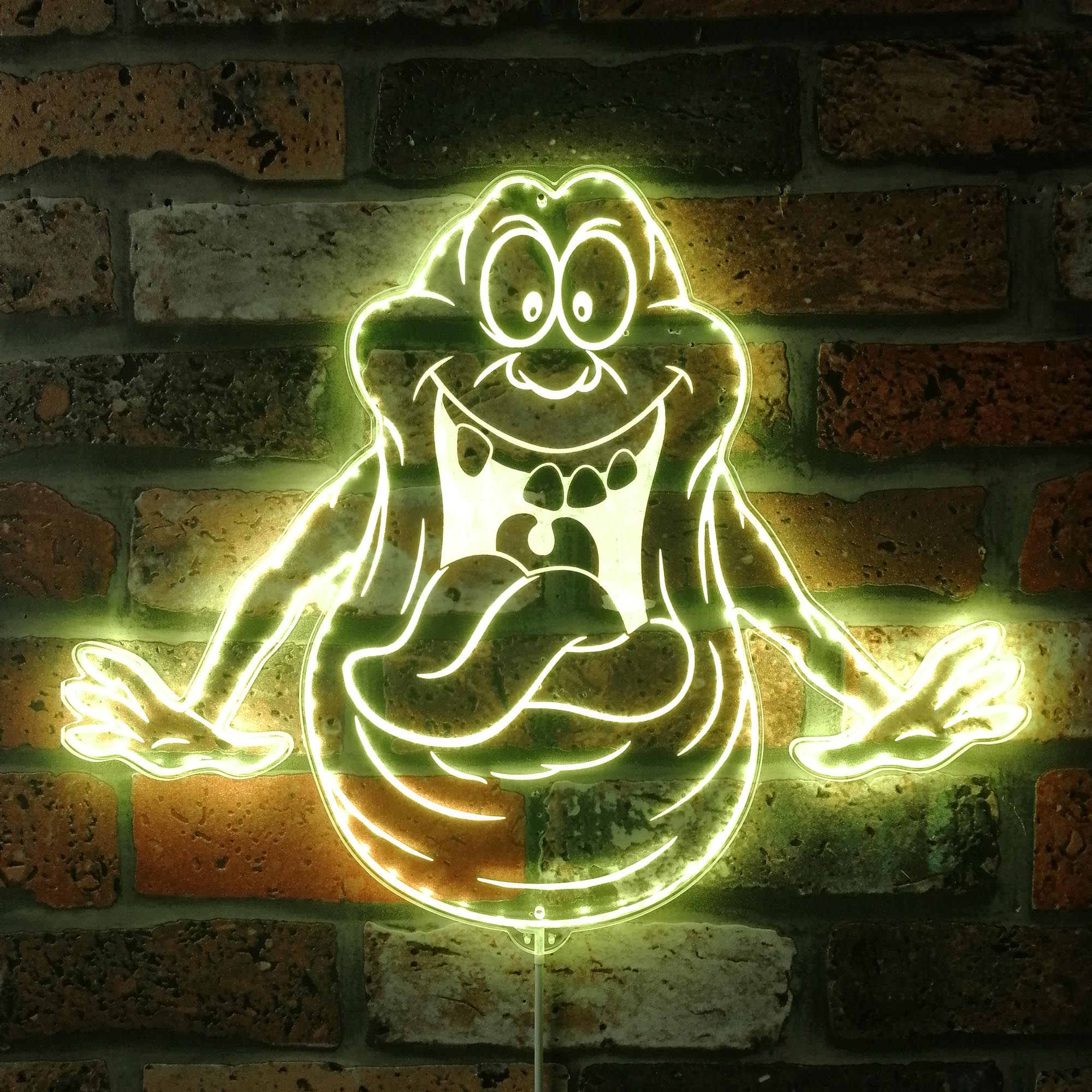 Ghostbuster Slimer Dynamic RGB Edge Lit LED Sign