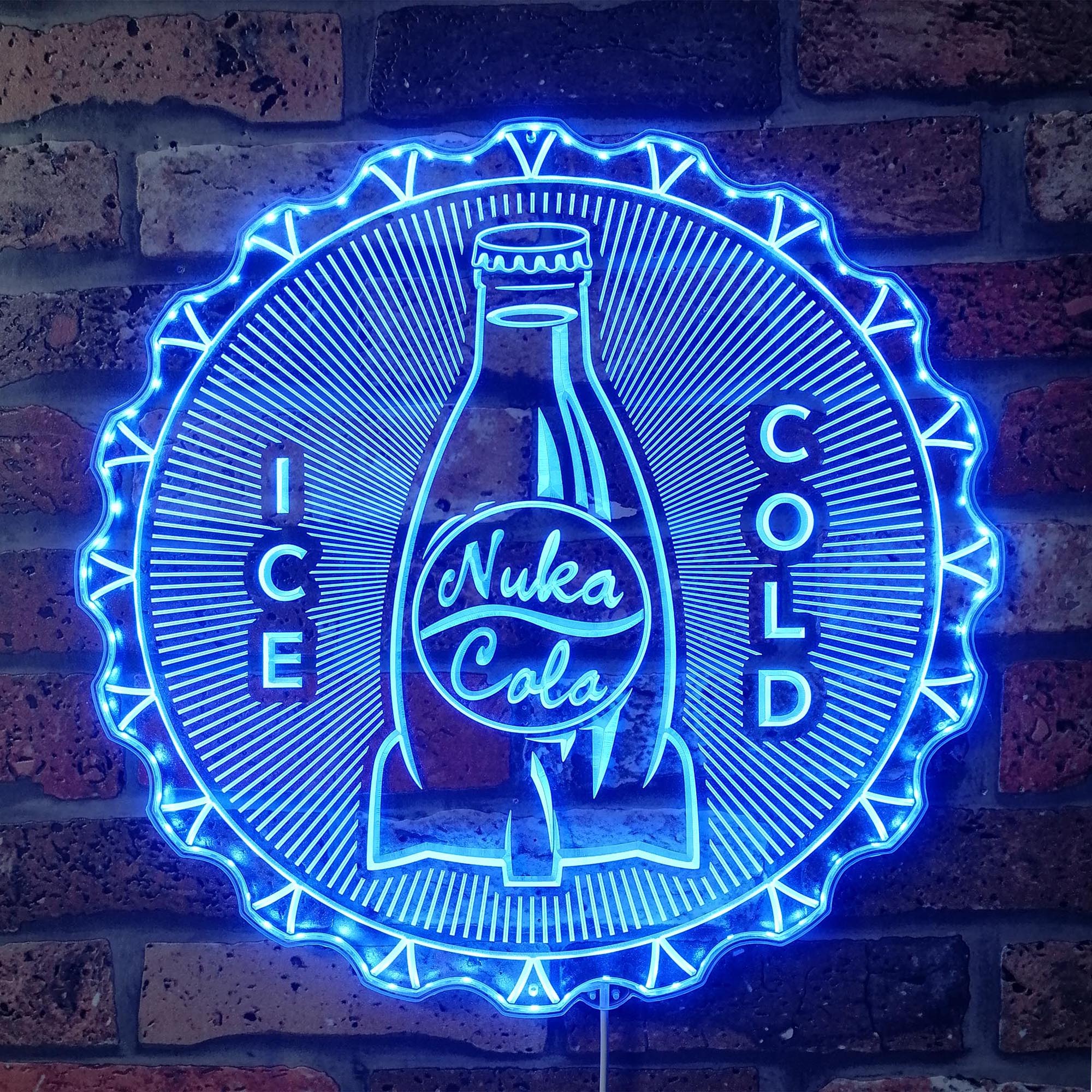 Fallout Nuka Cola Dynamic RGB Edge Lit LED Sign