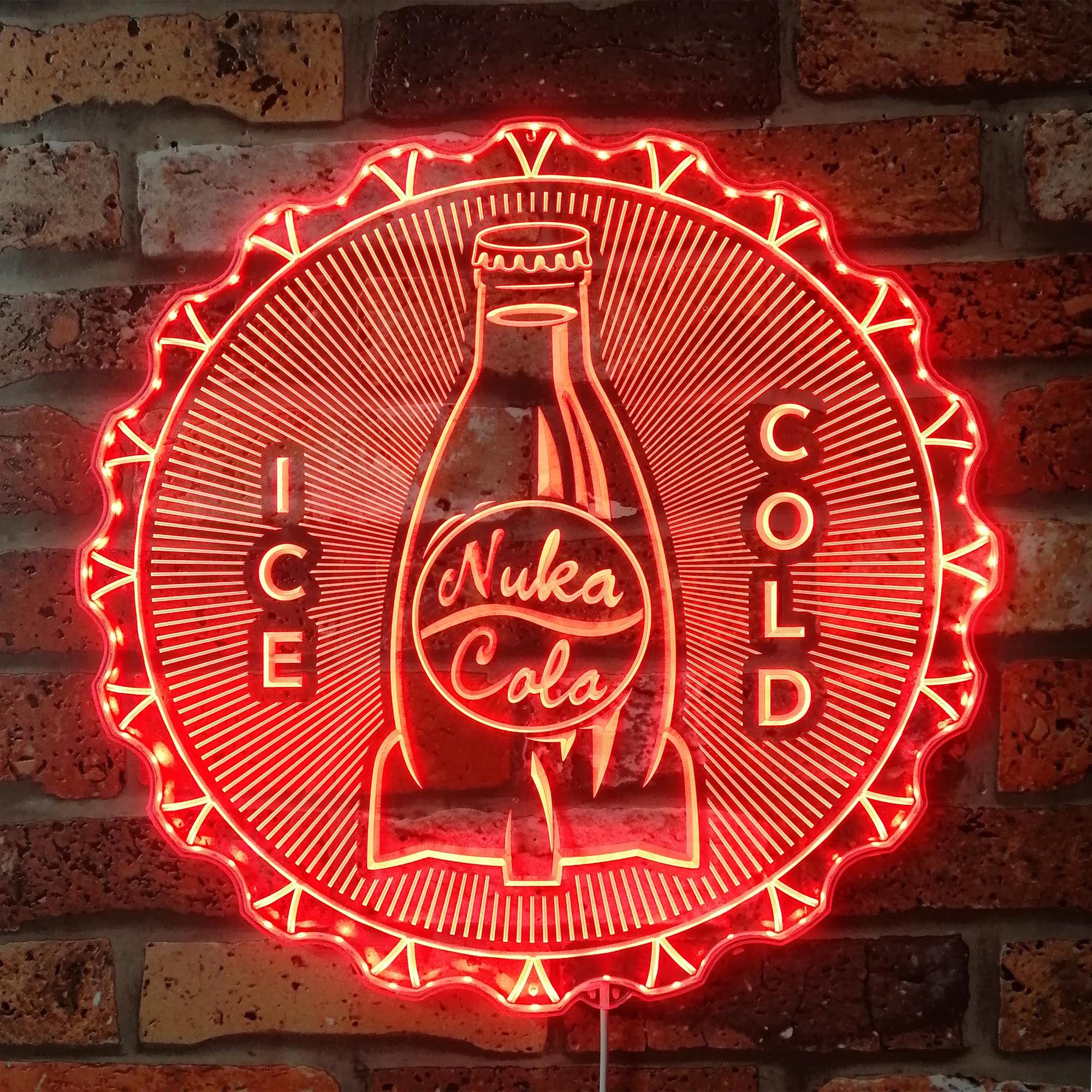 Fallout Nuka Cola Dynamic RGB Edge Lit LED Sign