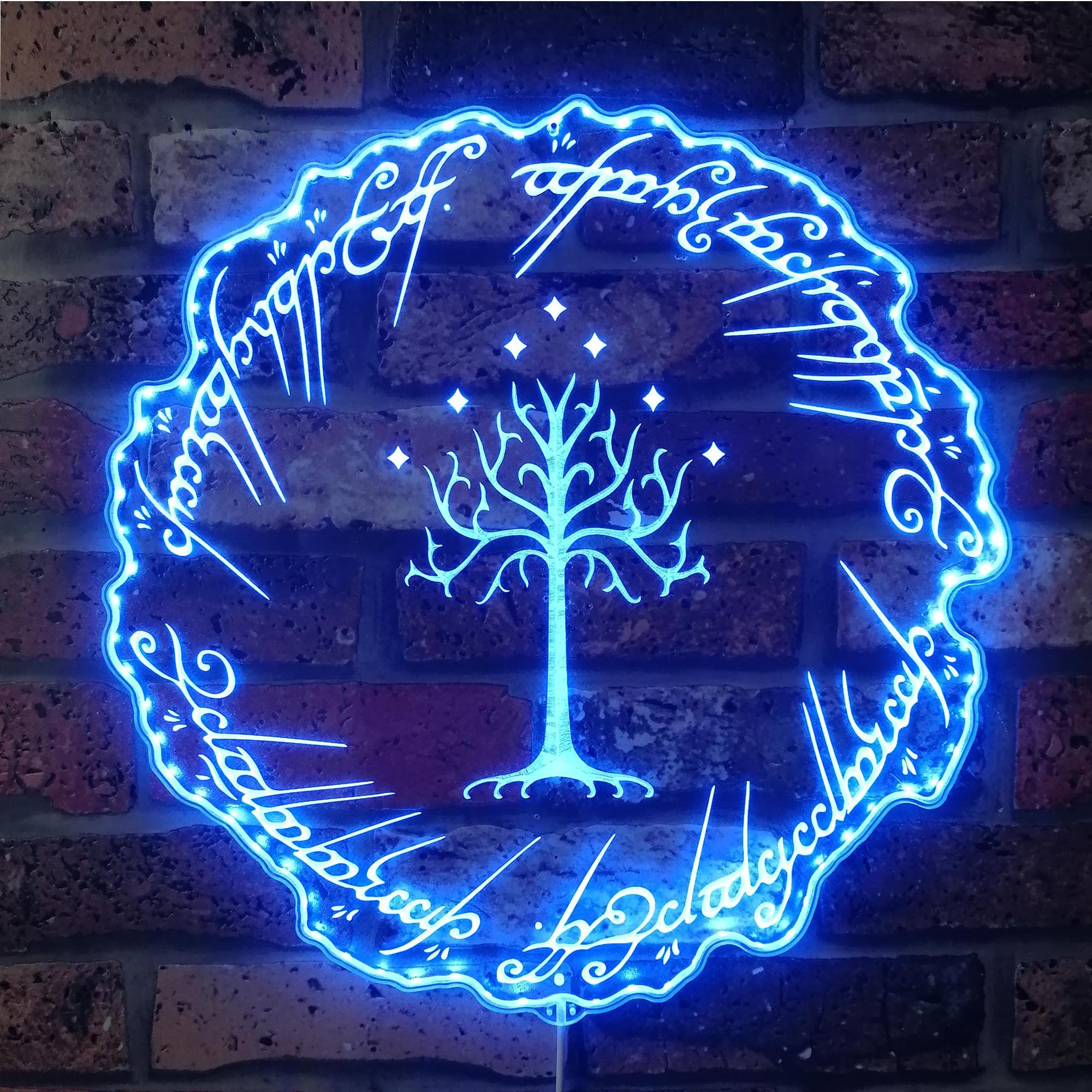 Tree of Gondor Lord of the Rings Neon RGB Edge Lit LED Sign