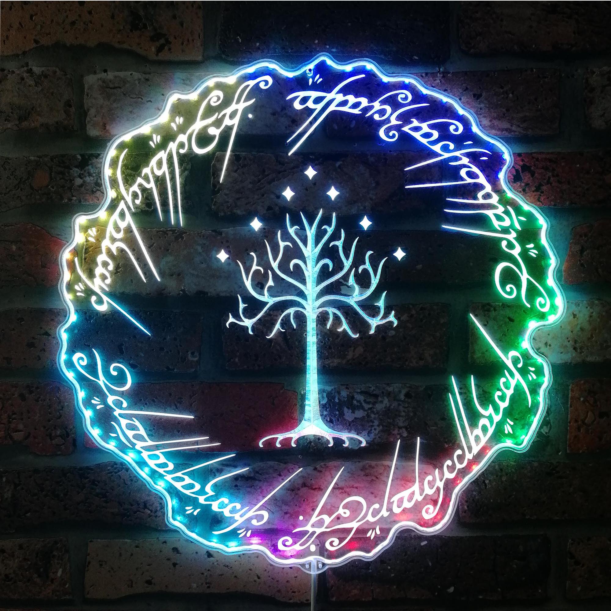 Tree of Gondor Dynamic RGB Edge Lit LED Sign