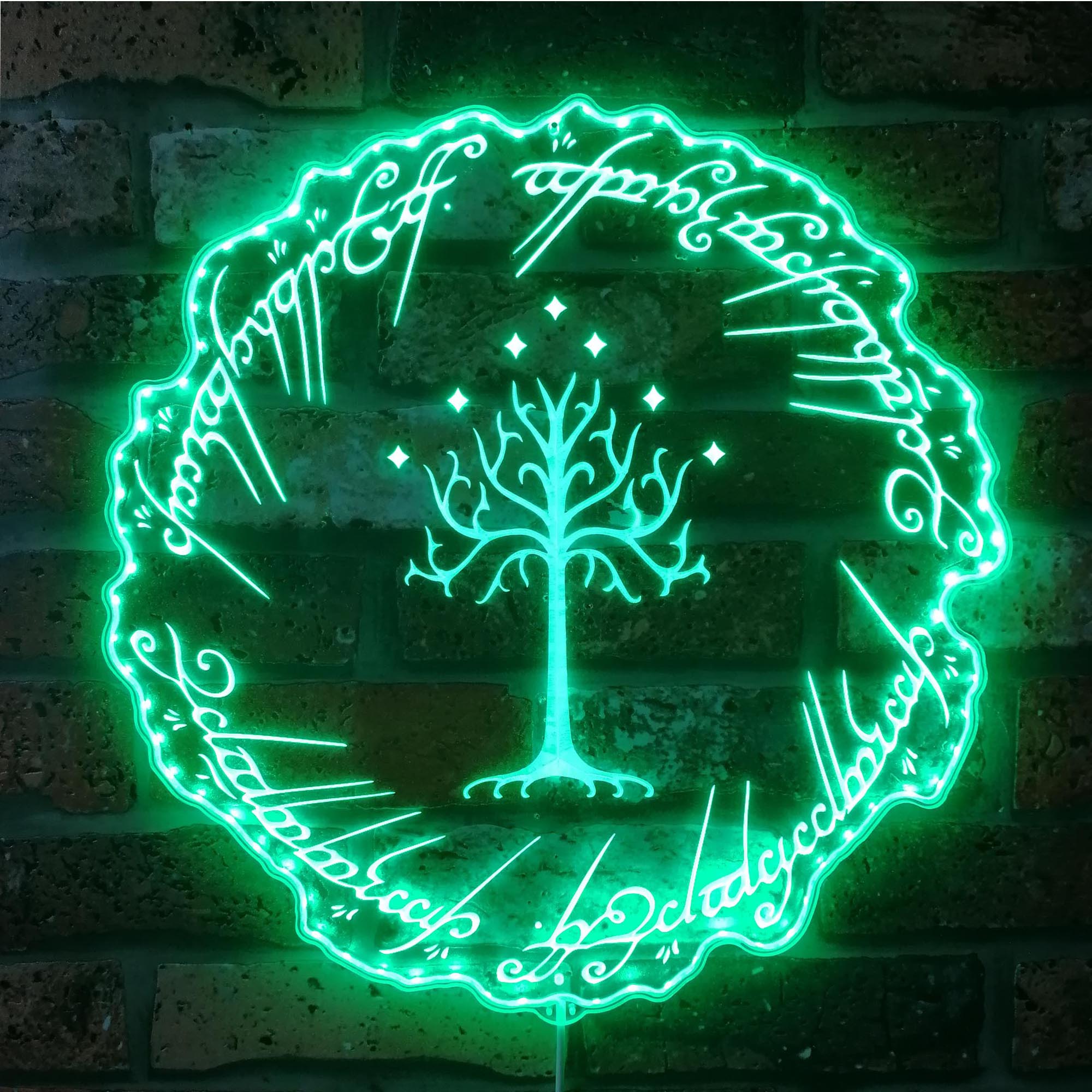 Tree of Gondor Lord of the Rings Neon RGB Edge Lit LED Sign