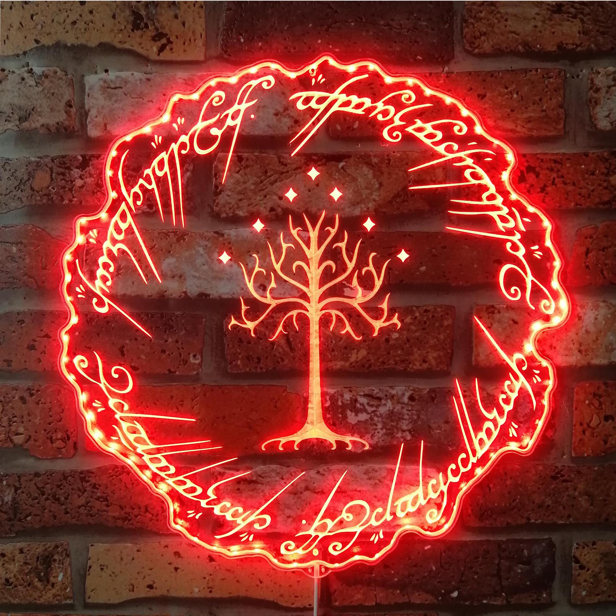 Tree of Gondor Lord of the Rings Neon RGB Edge Lit LED Sign