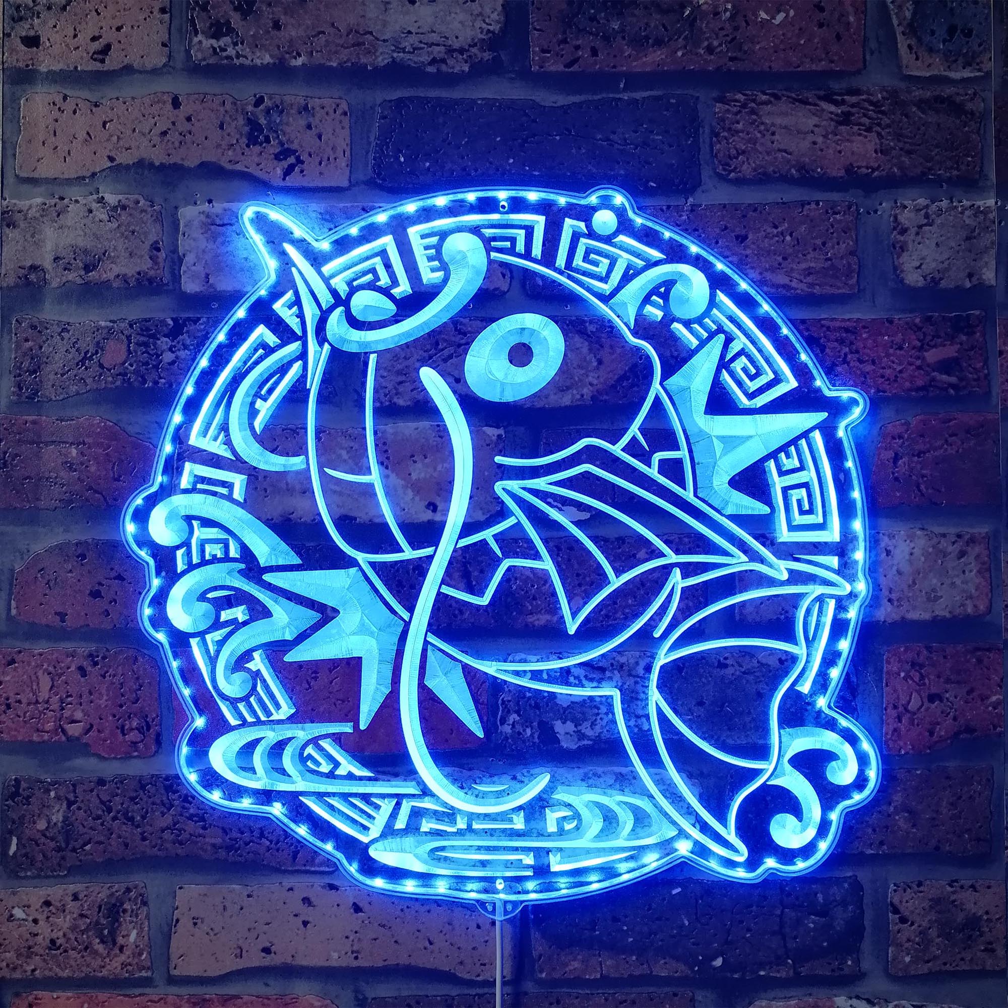 Magikarp Pokemon Dynamic RGB Edge Lit LED Sign