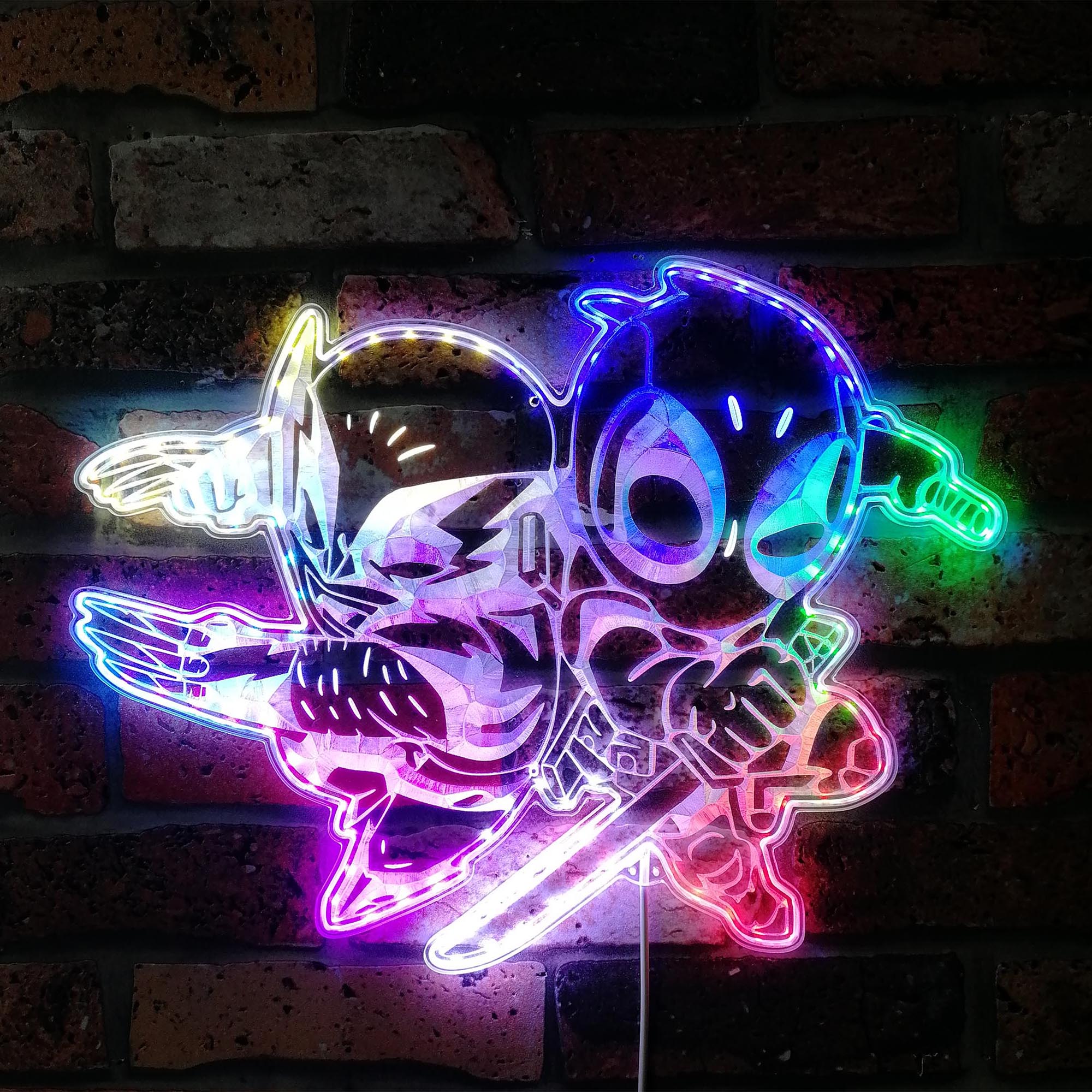 Deadpool & Wolverine Dynamic RGB Edge Lit LED Sign