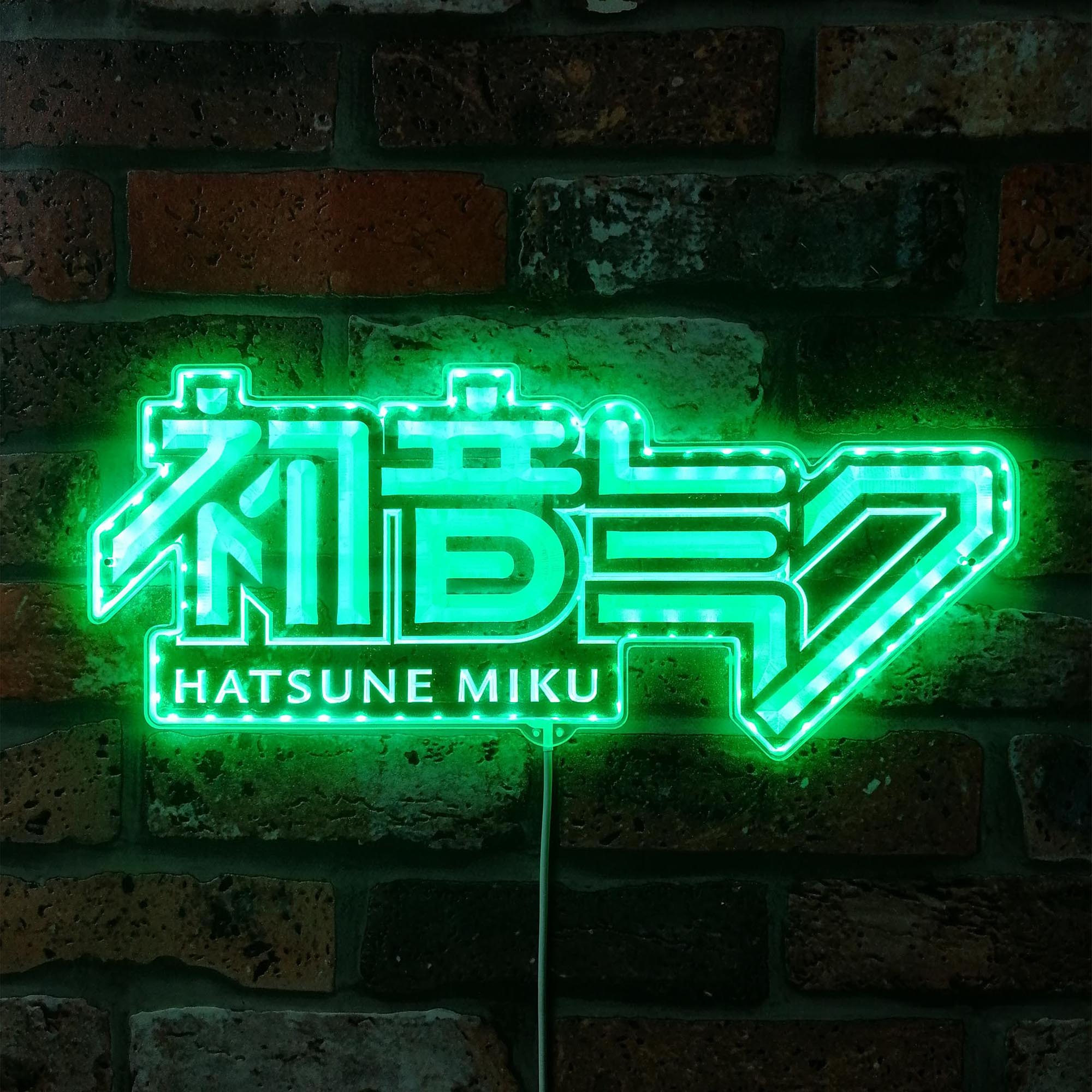 Hatsune Miku Dynamic RGB Edge Lit LED Sign