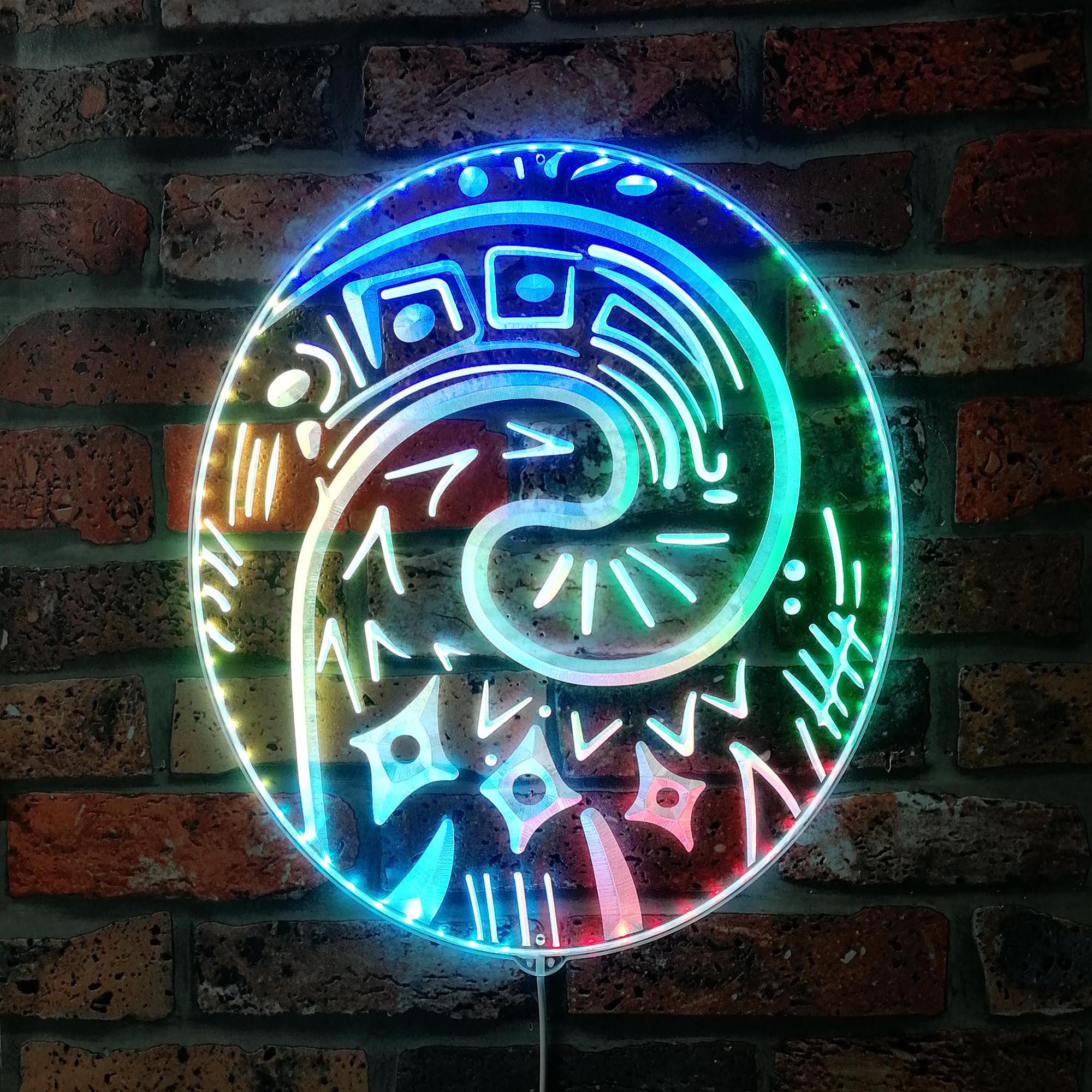 Moana Te Fiti Heart Dynamic RGB Edge Lit LED Sign