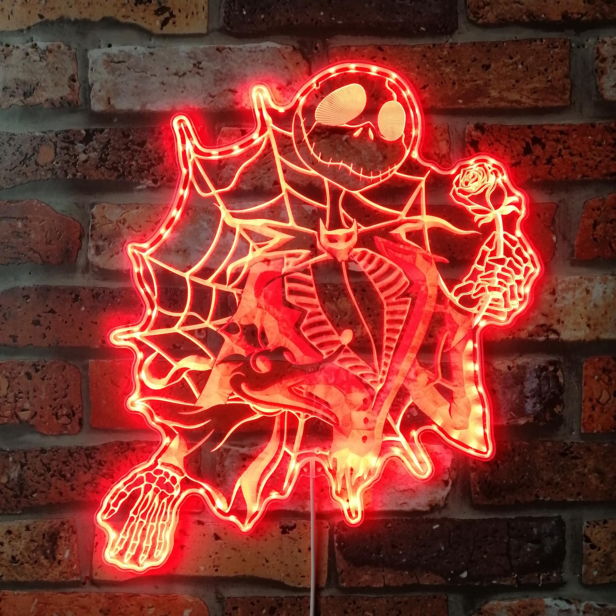 Nightmare before Christmas Dynamic RGB Edge Lit LED Sign