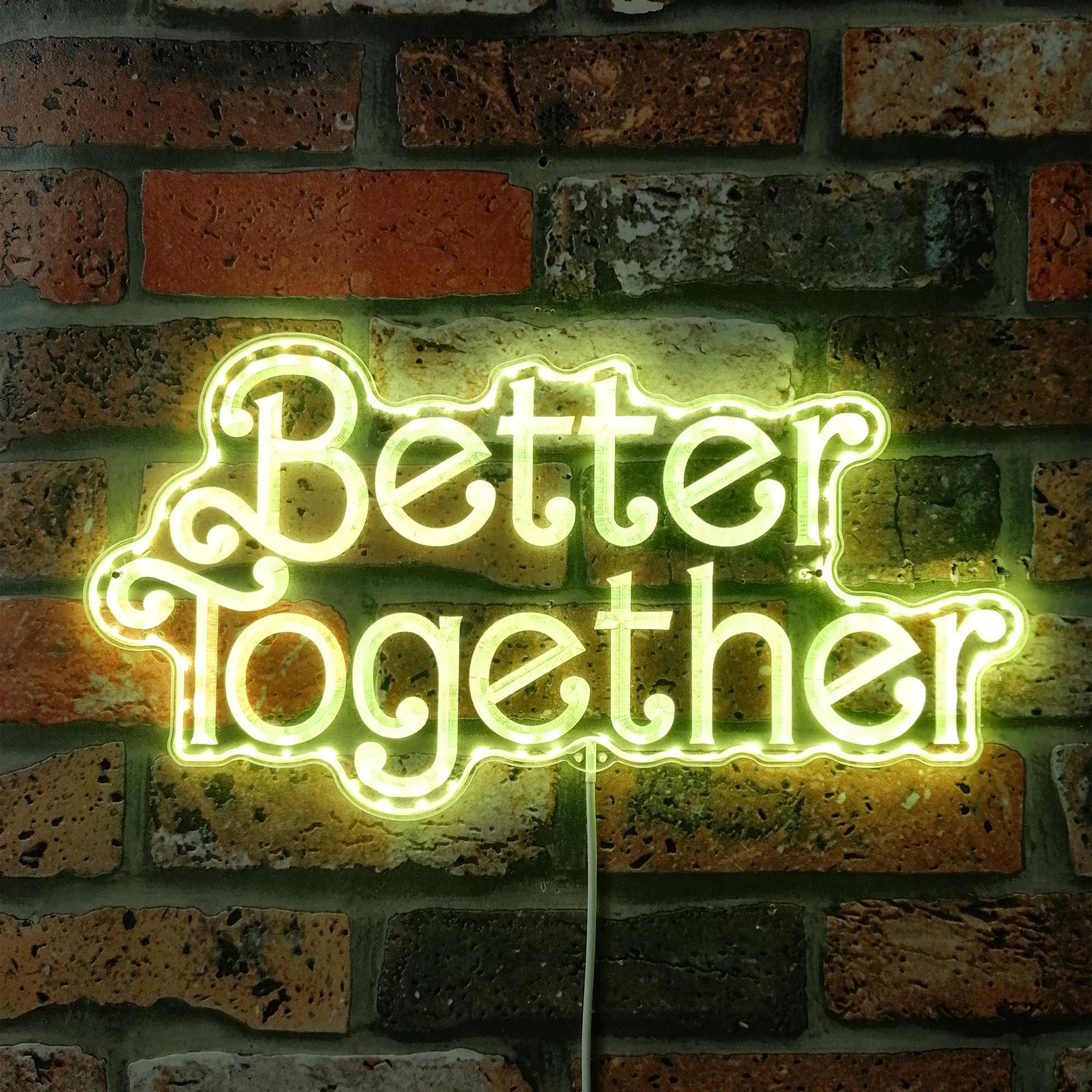 Better Together Wedding Dynamic RGB Edge Lit LED Sign