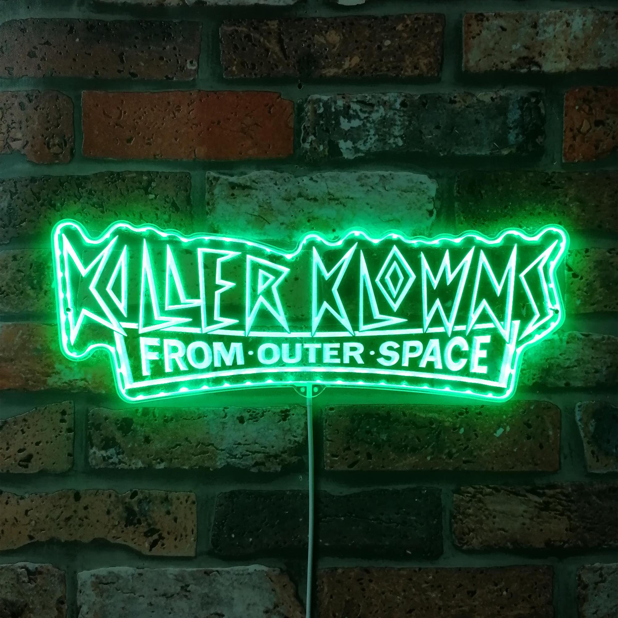 Killer Klowns Dynamic RGB Edge Lit LED Sign