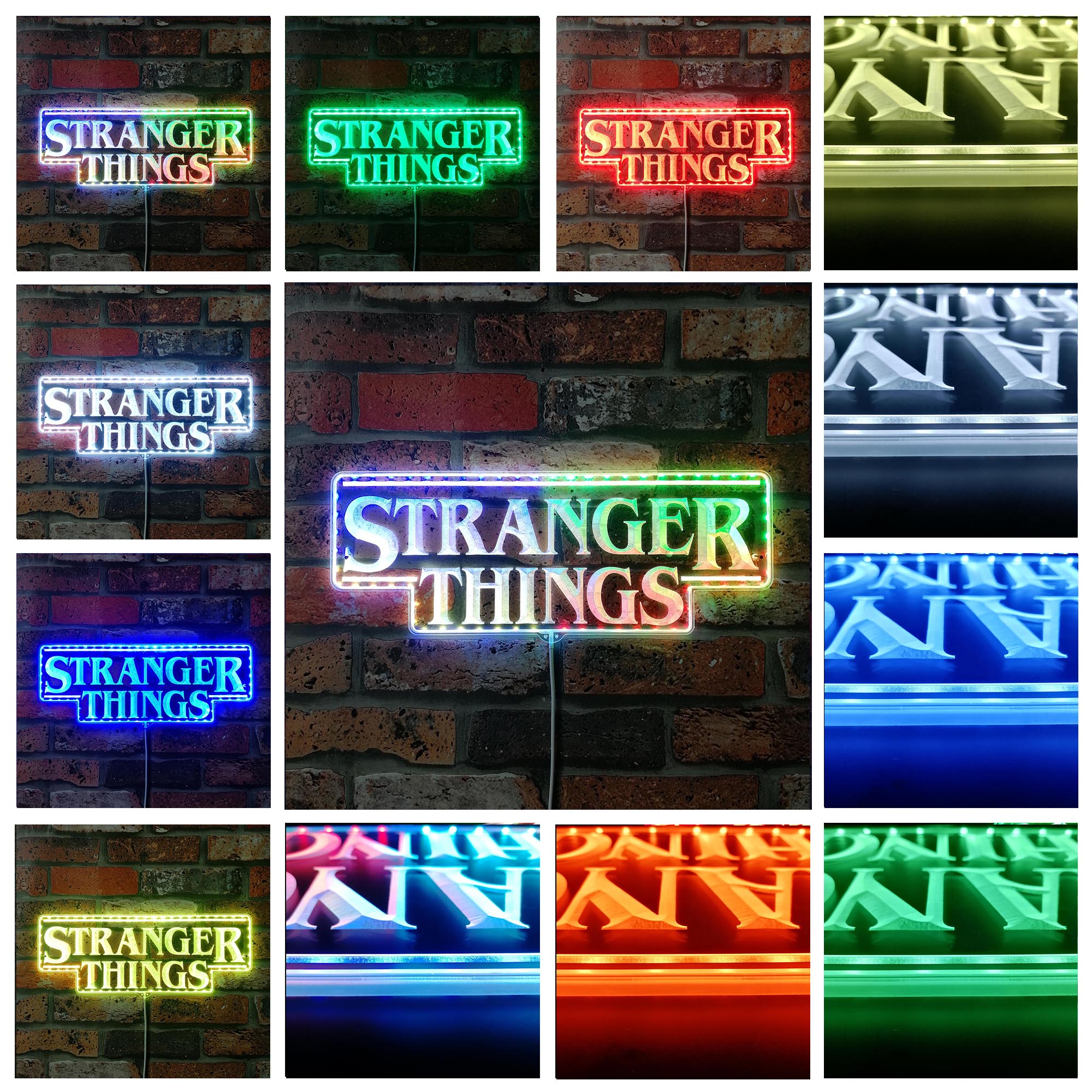 Stranger Things Dynamic RGB Edge Lit LED Sign