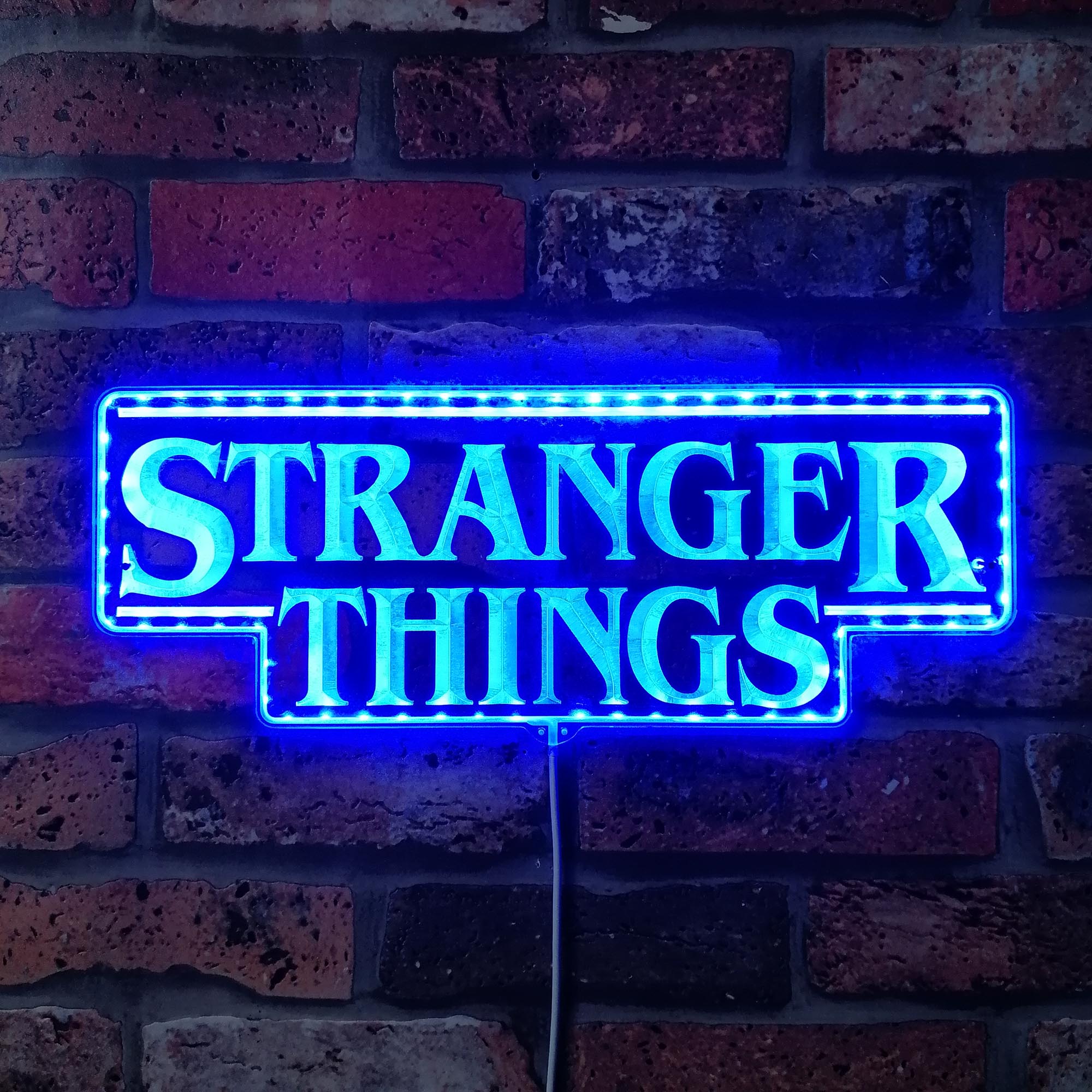 Stranger Things Dynamic RGB Edge Lit LED Sign