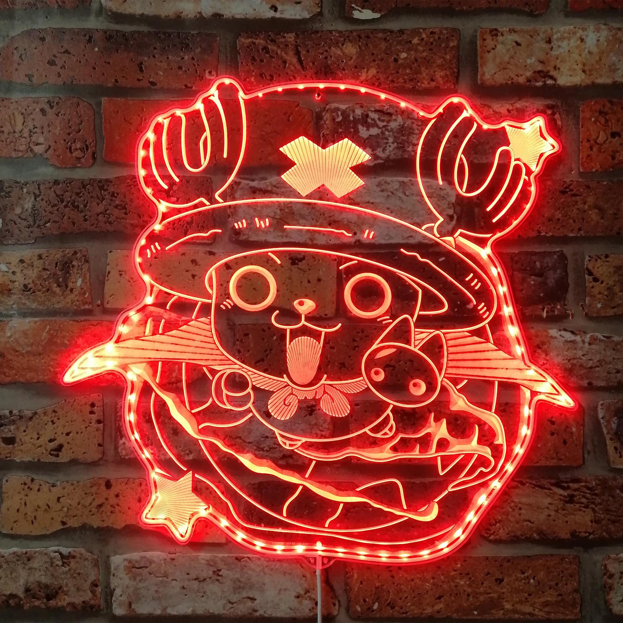 Tony Tony Chopper One Piece Dynamic RGB Edge Lit LED Sign