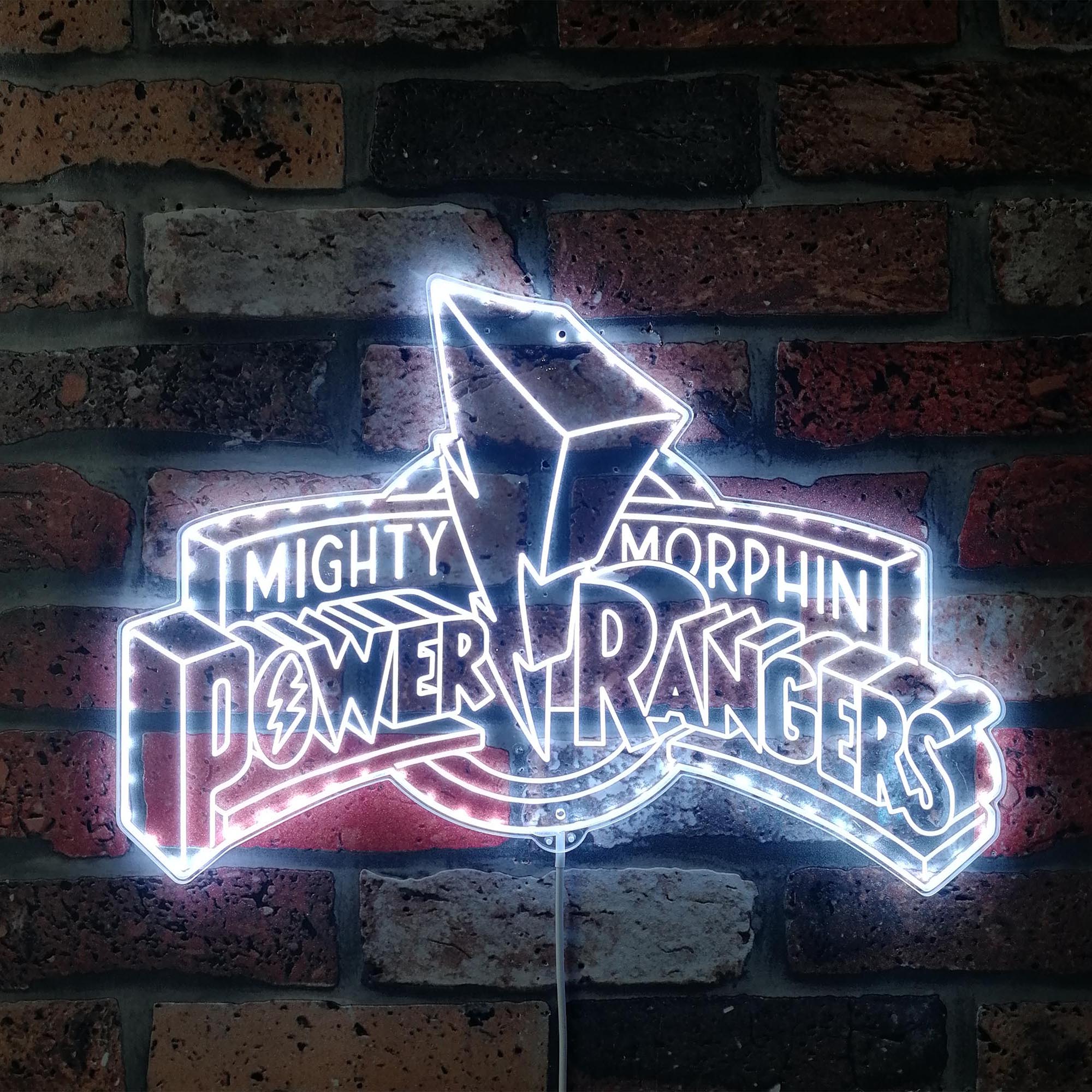 Mighty Morphin Power of Rangers Dynamic RGB Edge Lit LED Sign