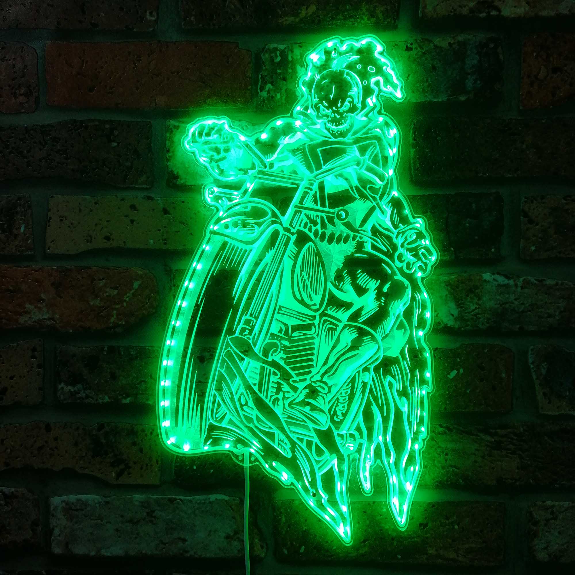 Ghost Rider Marvels Dynamic RGB Edge Lit LED Sign