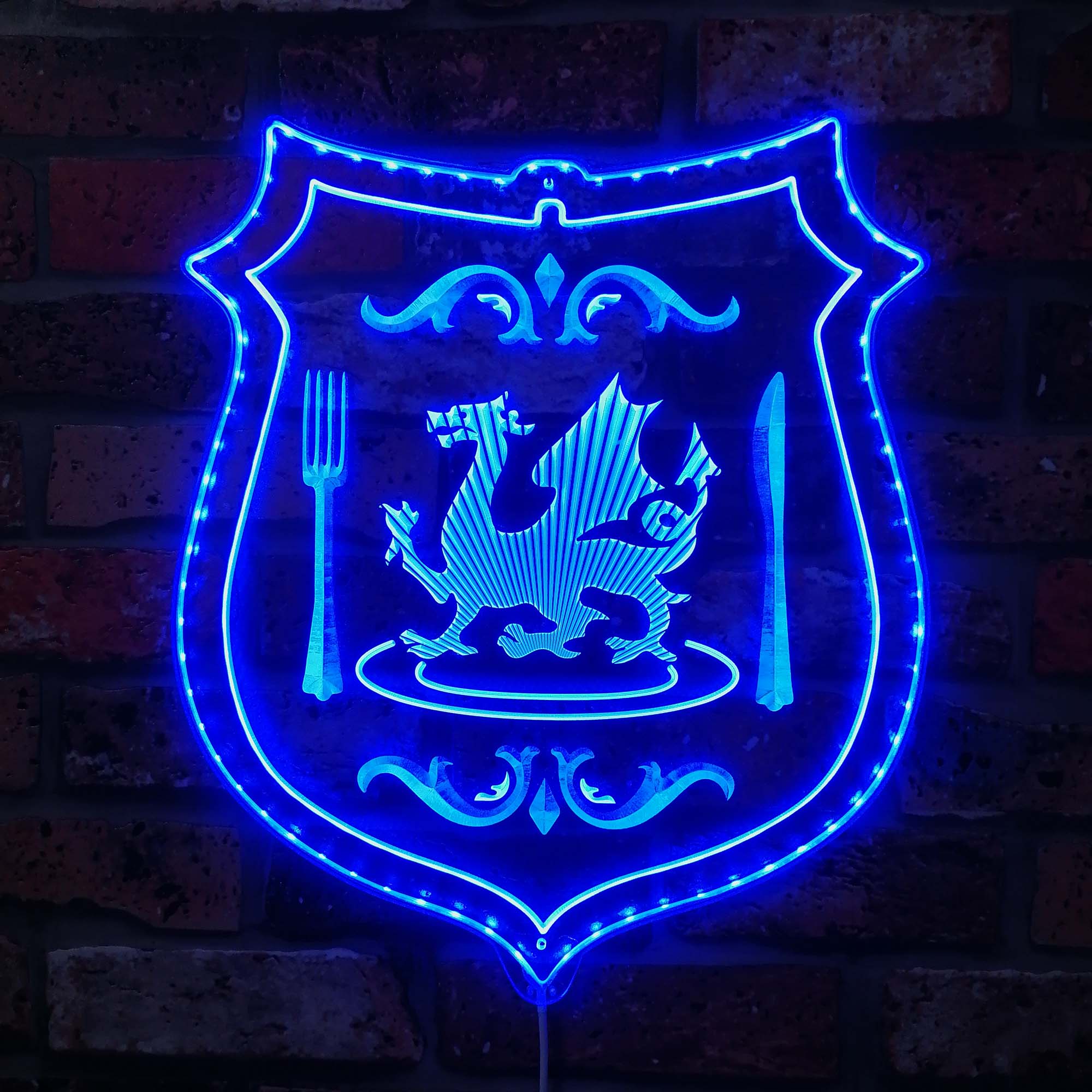 Dungeon Meshi Emblem Dynamic RGB Edge Lit LED Sign