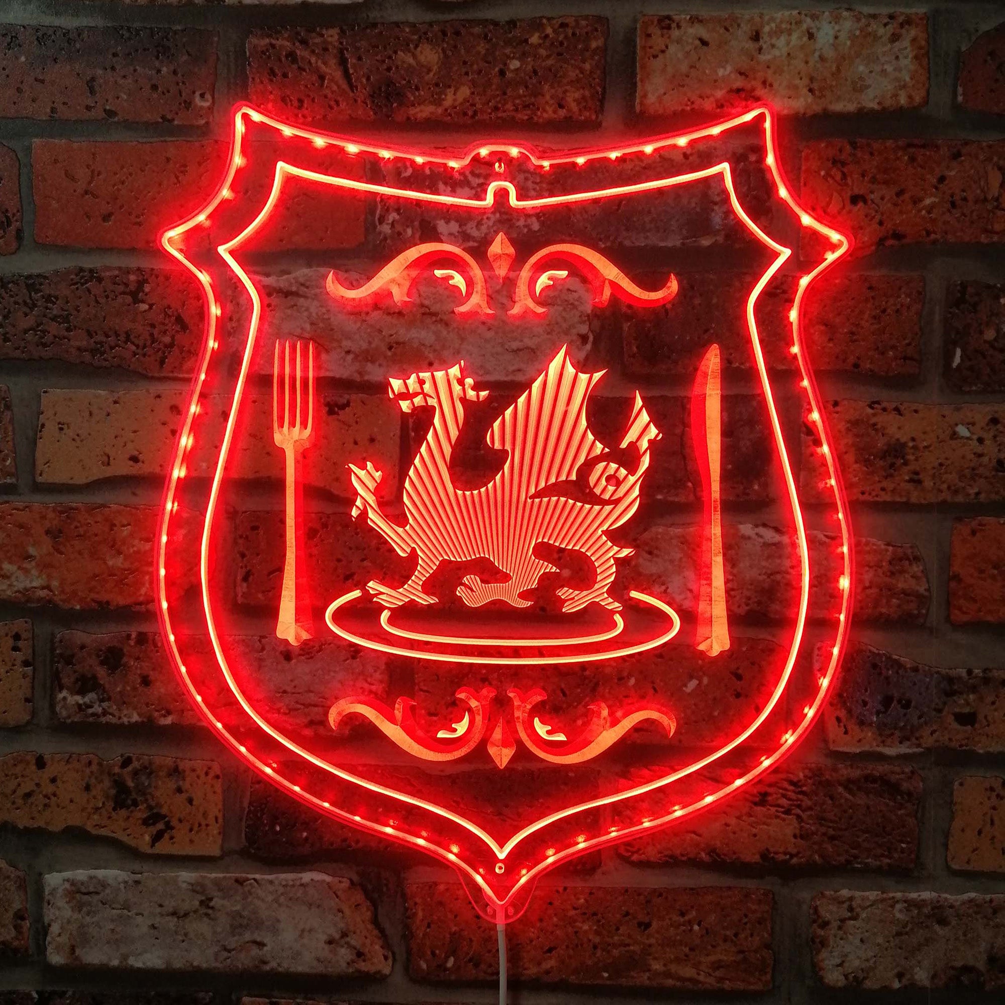 Dungeon Meshi Emblem Dynamic RGB Edge Lit LED Sign