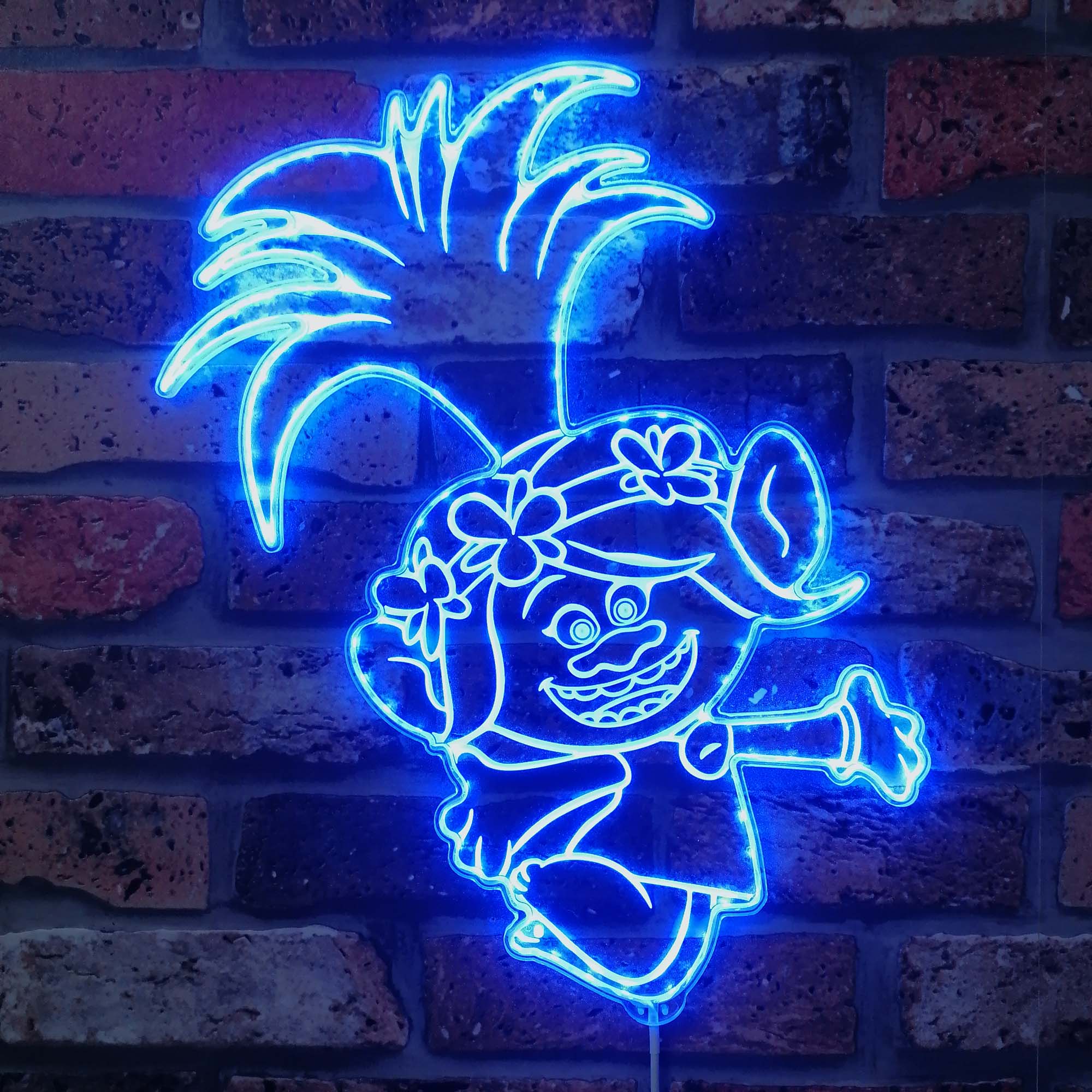 Trolls Dynamic RGB Edge Lit LED Sign