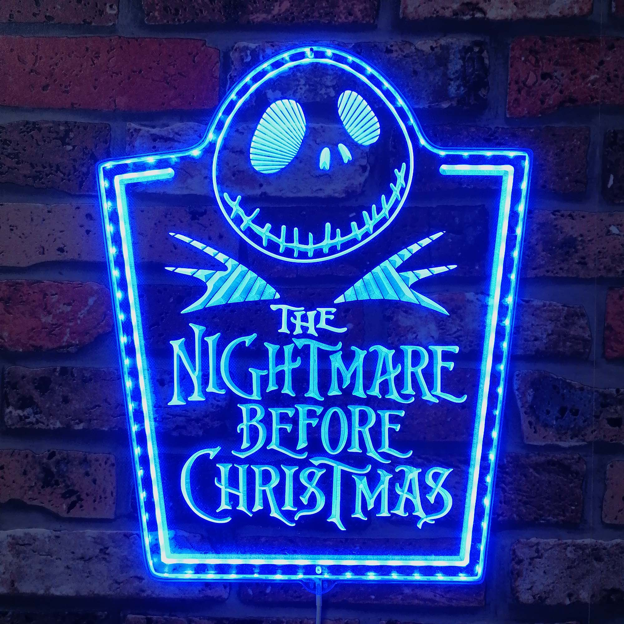 Nightmare before Christmas Dynamic RGB Edge Lit LED Sign