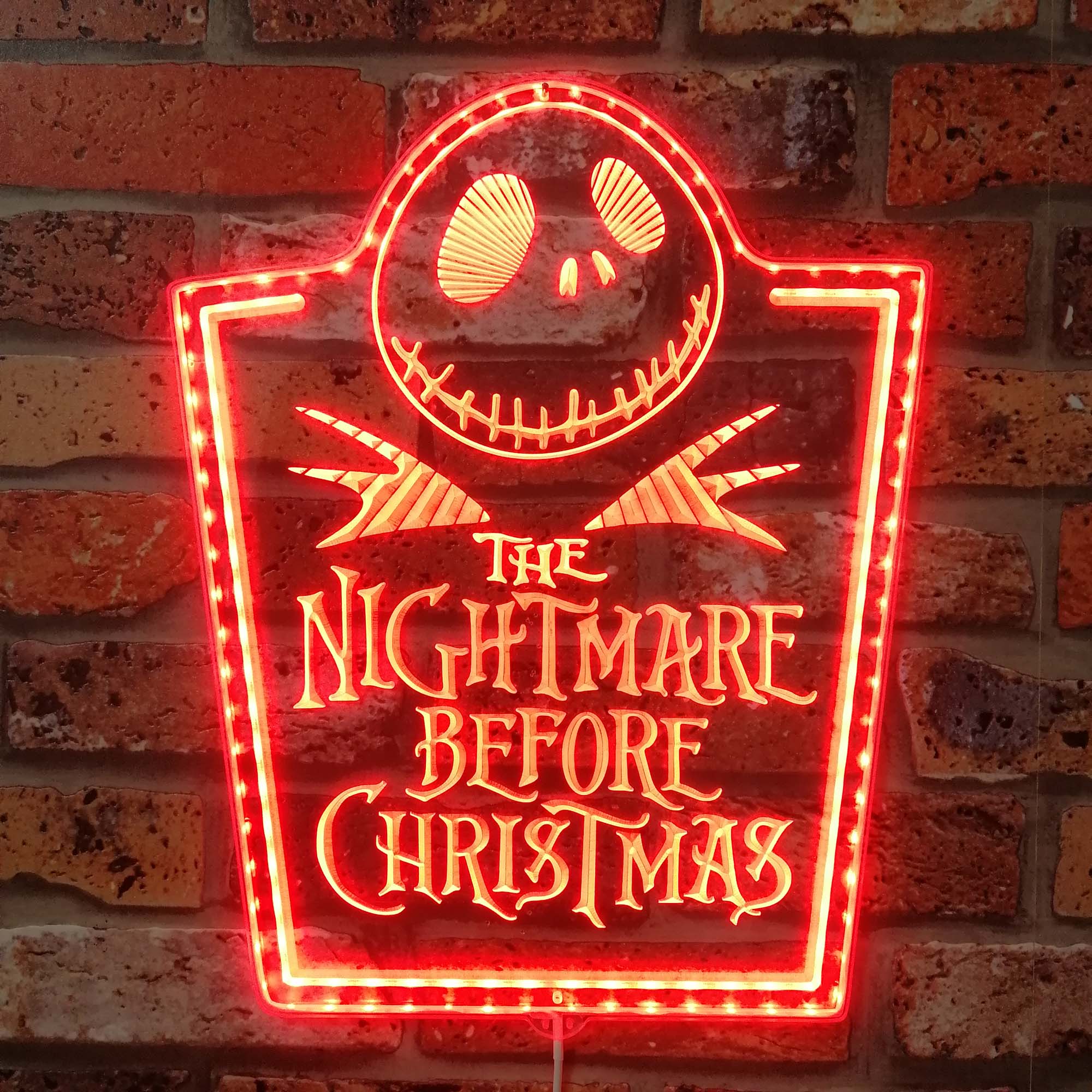 Nightmare before Christmas Dynamic RGB Edge Lit LED Sign