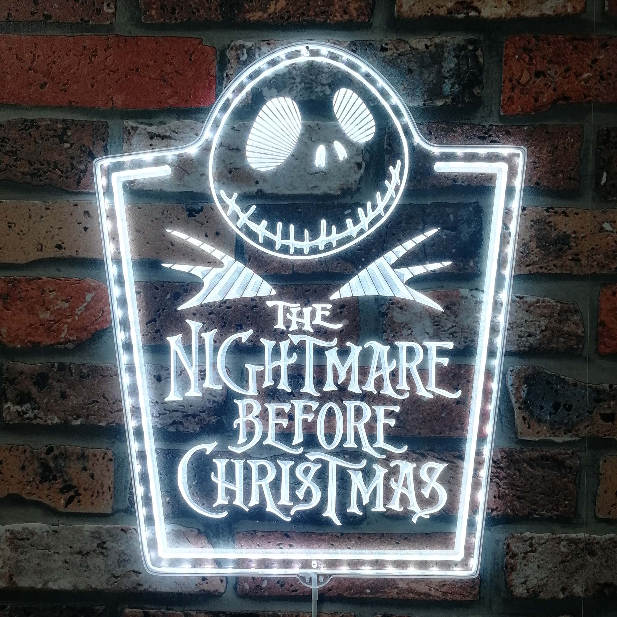 Nightmare before Christmas Dynamic RGB Edge Lit LED Sign