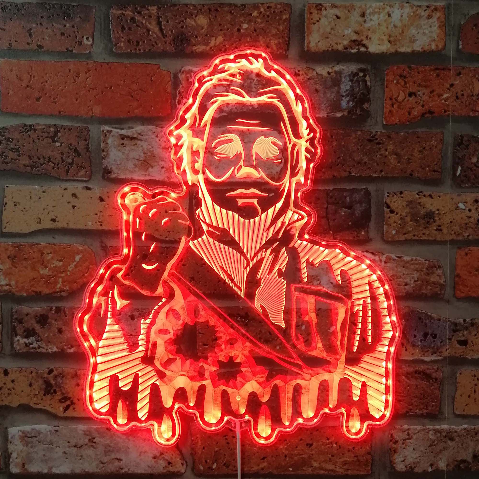 Halloween Michael Myers Dynamic RGB Edge Lit LED Sign