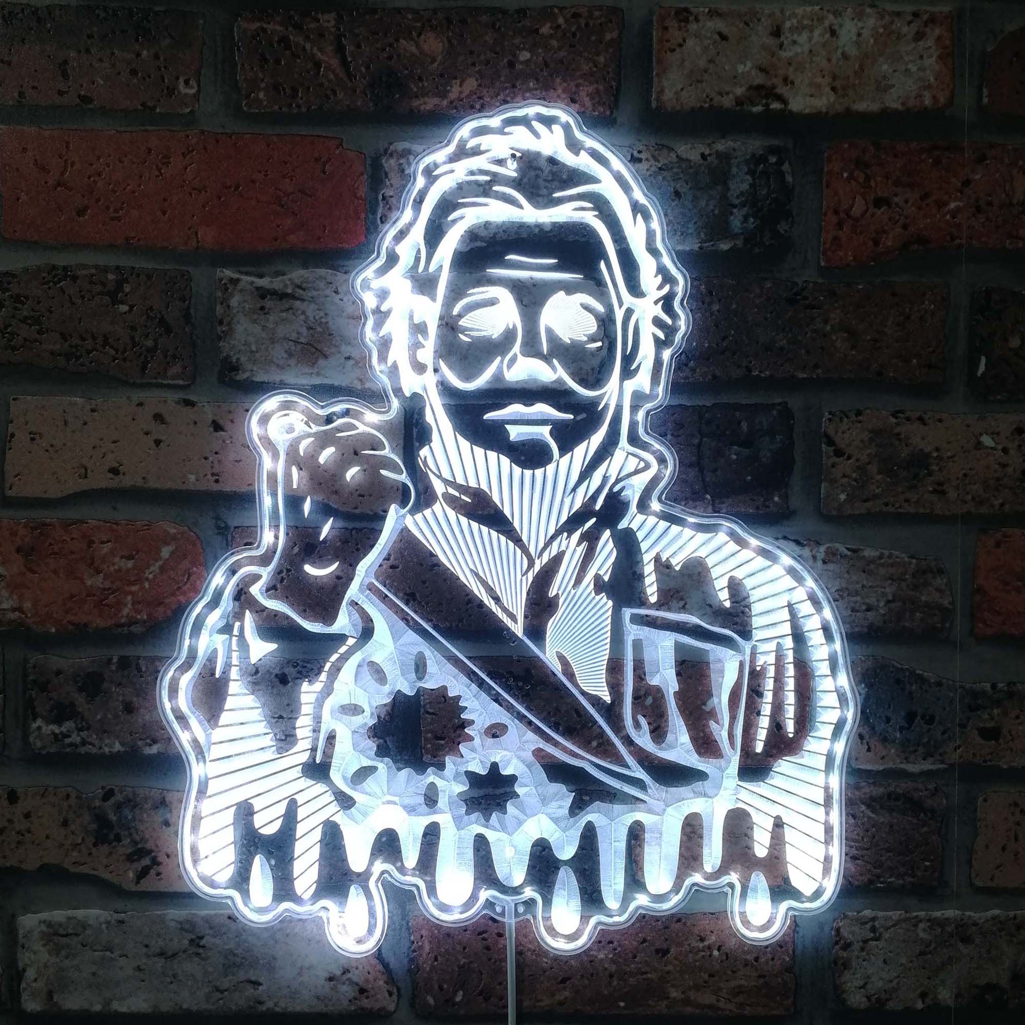 Halloween Michael Myers Dynamic RGB Edge Lit LED Sign