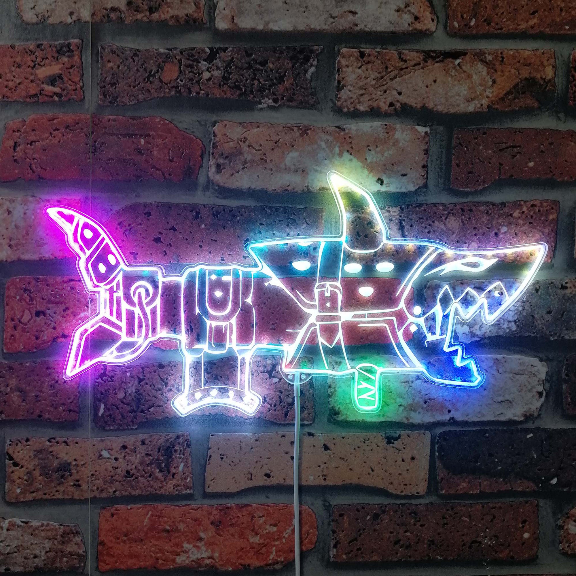 Jinx Fishbones Dynamic RGB Edge Lit LED Sign