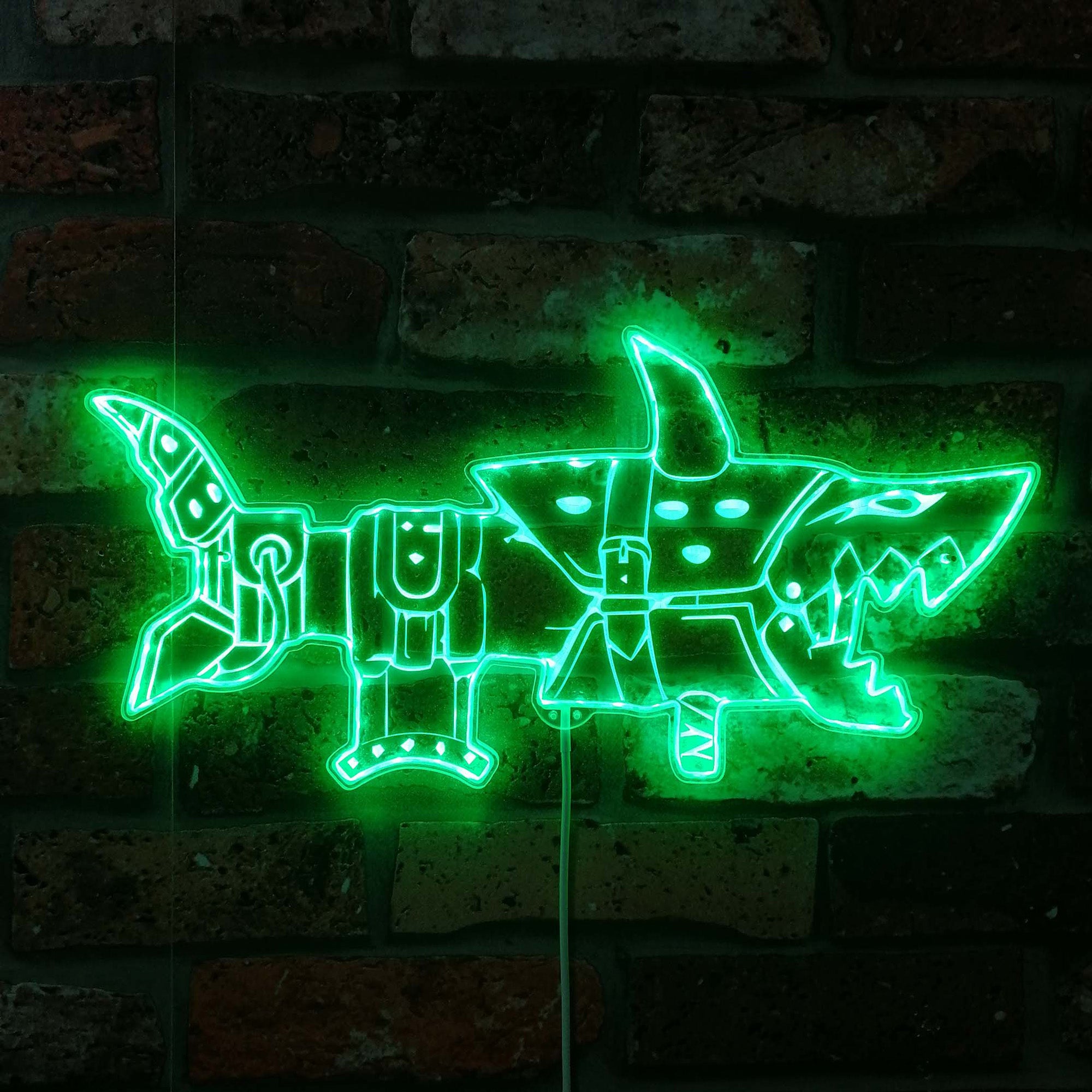 Jinx Arcane Fishbones Dynamic RGB Edge Lit LED Sign