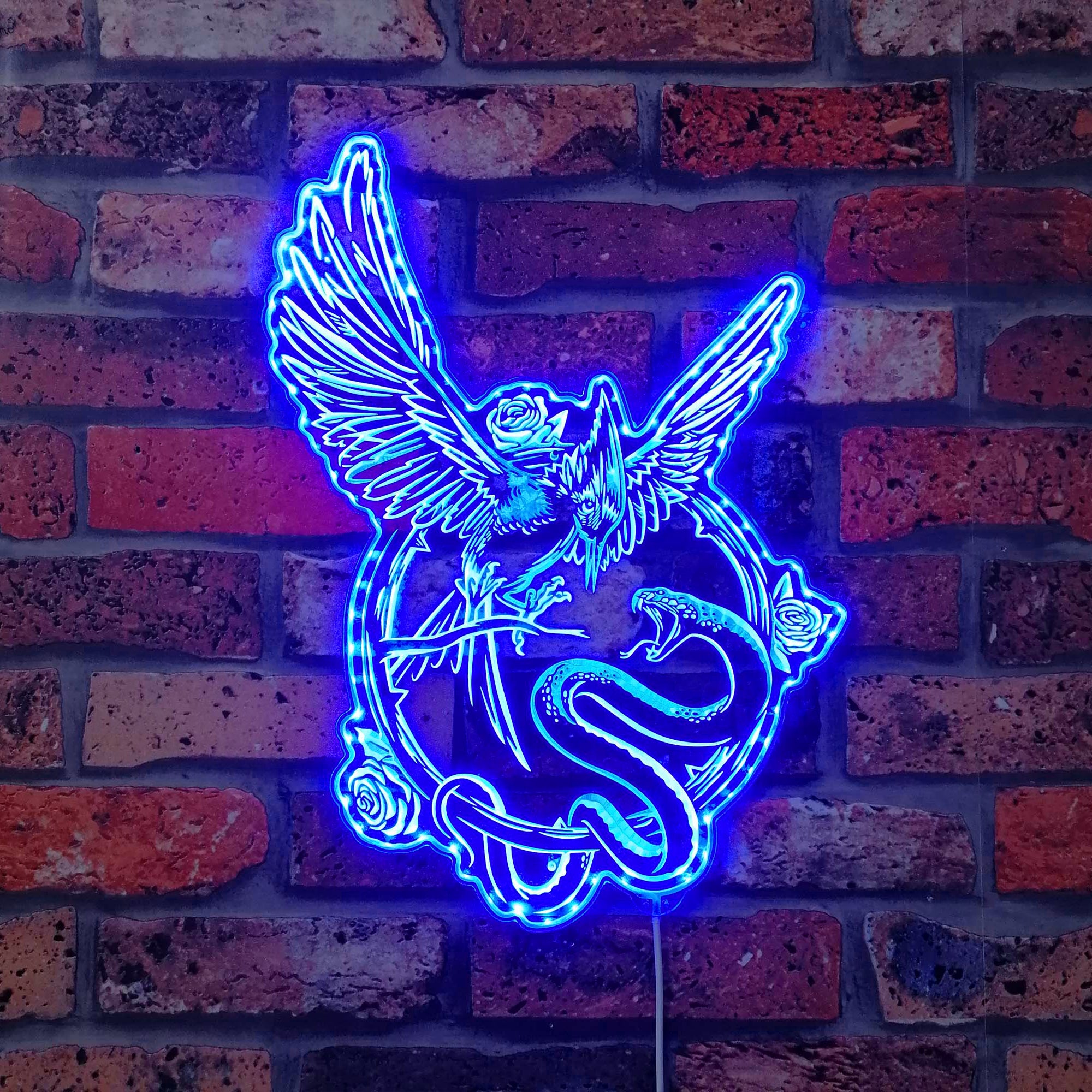 Hunger Games Songbirds and Snakes  Neon LED Sign with Dynamic RGB Colors