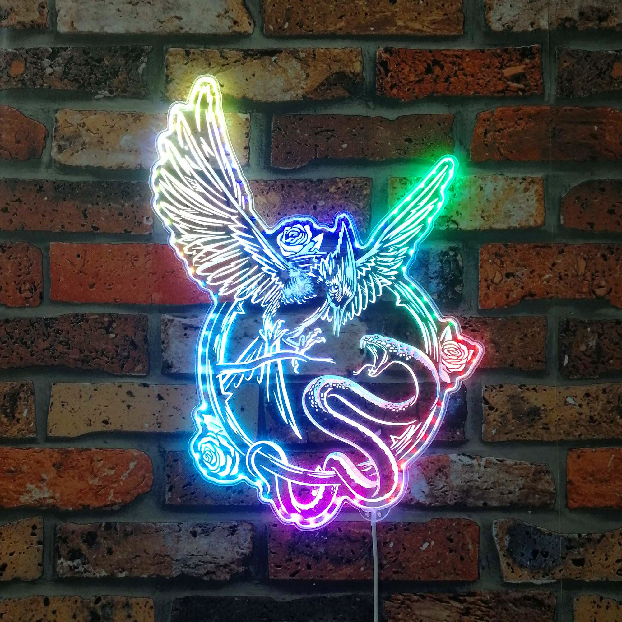 Hunger Games Songbirds and Snakes  Neon LED Sign with Dynamic RGB Colors