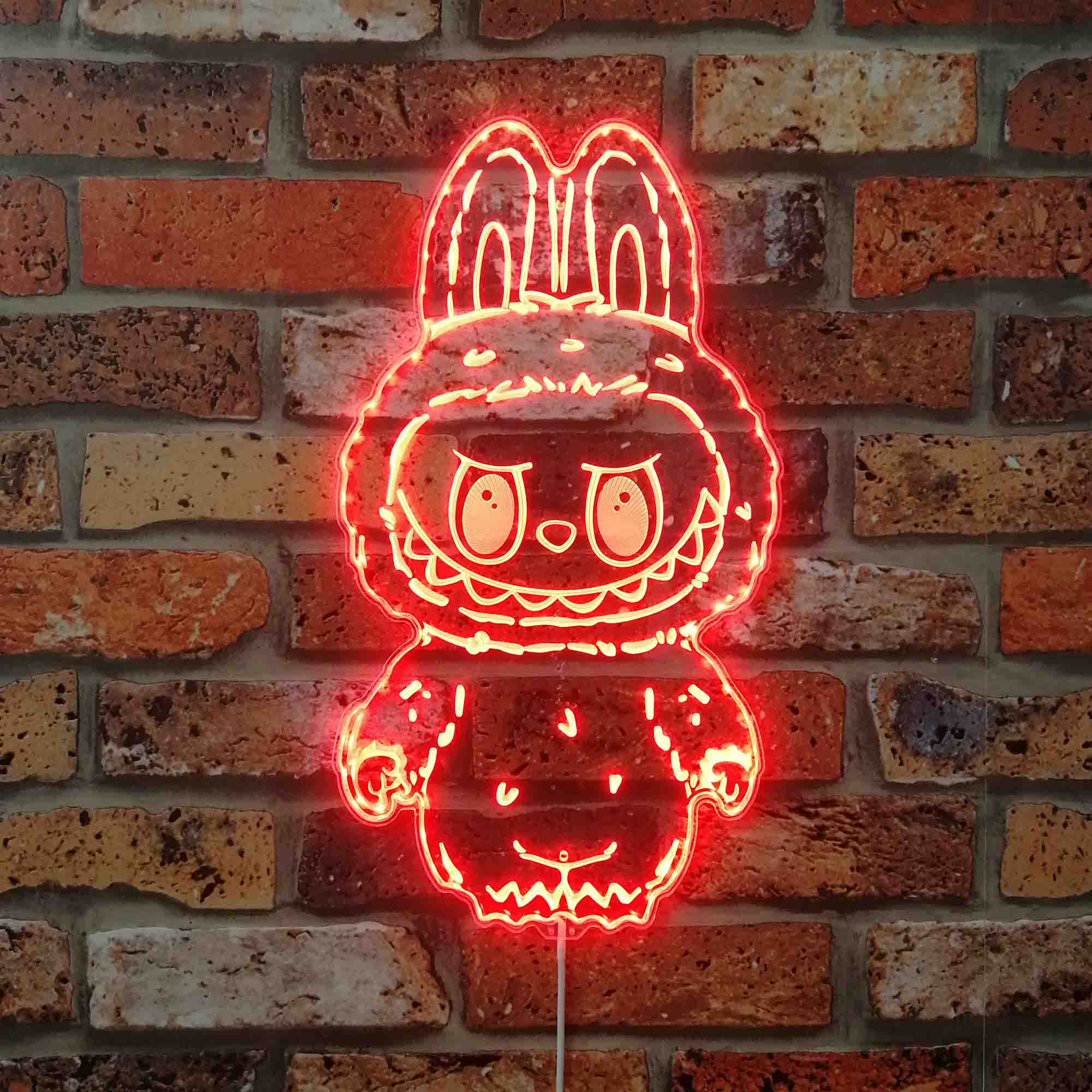 Labubu Monster Neon LED Sign with Dynamic RGB Colors