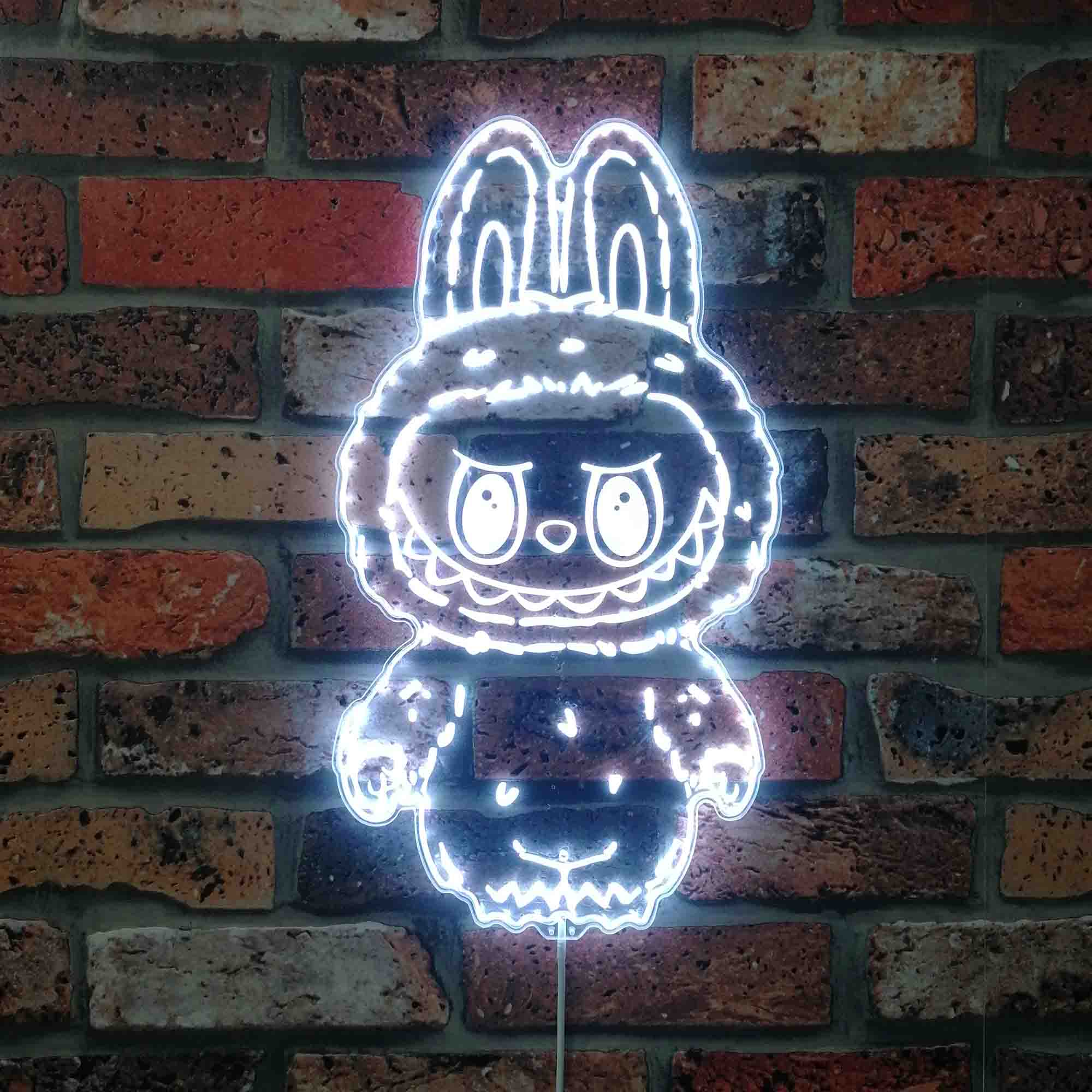 Labubu Monster Neon LED Sign with Dynamic RGB Colors