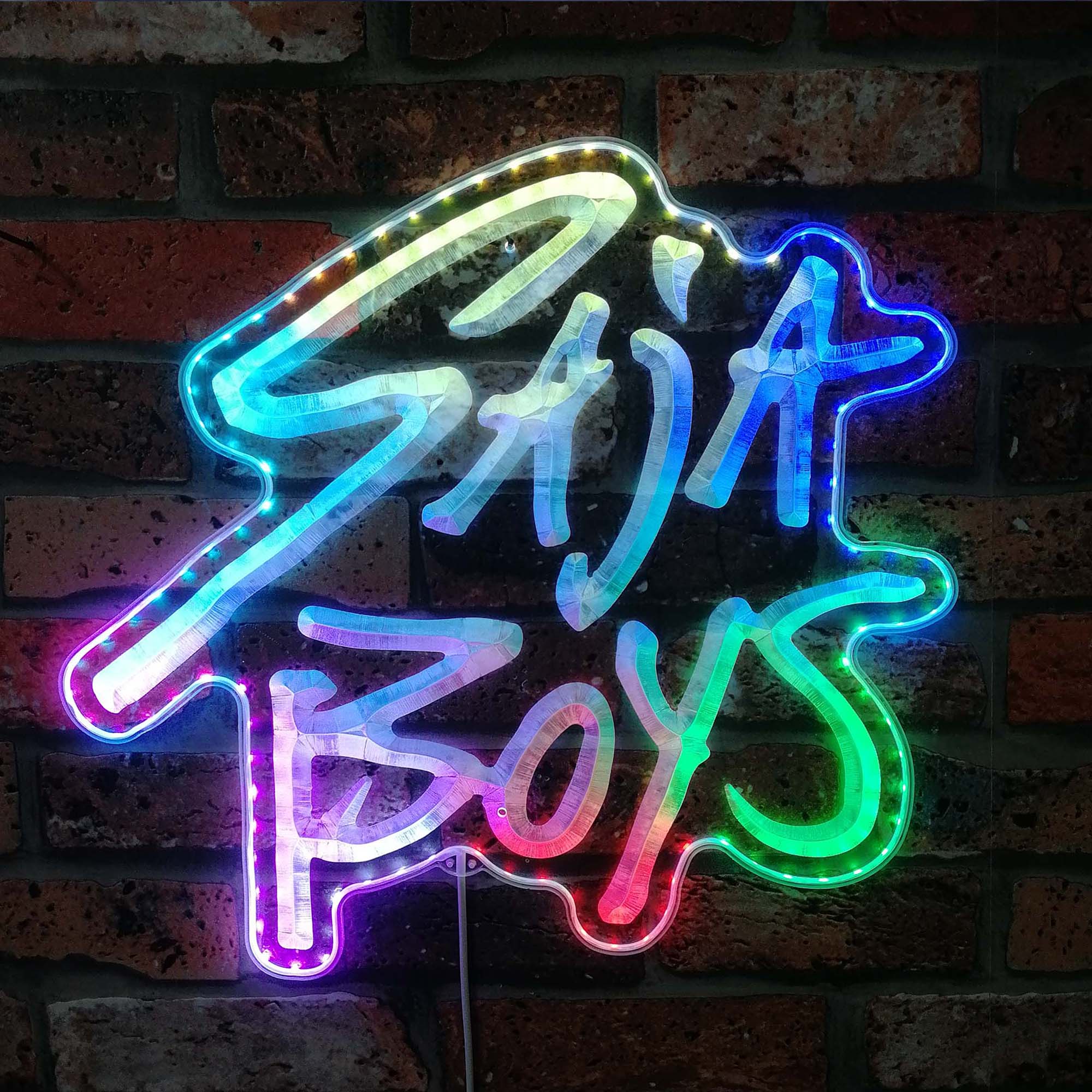 Kpop Demon Hunters Saja Boys Neon LED Sign with Dynamic RGB Colors