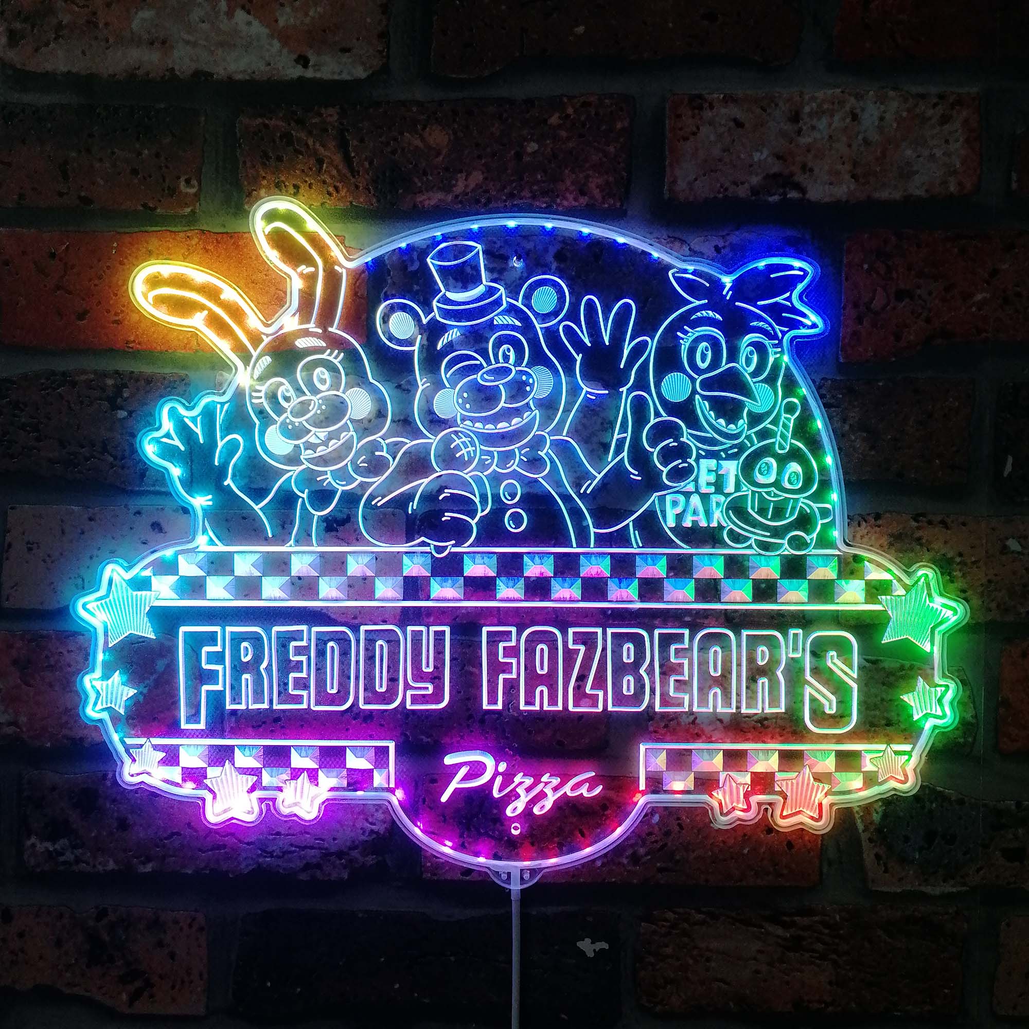 Five Nights at Freddy's 2 Neon LED Sign with Dynamic RGB Colors