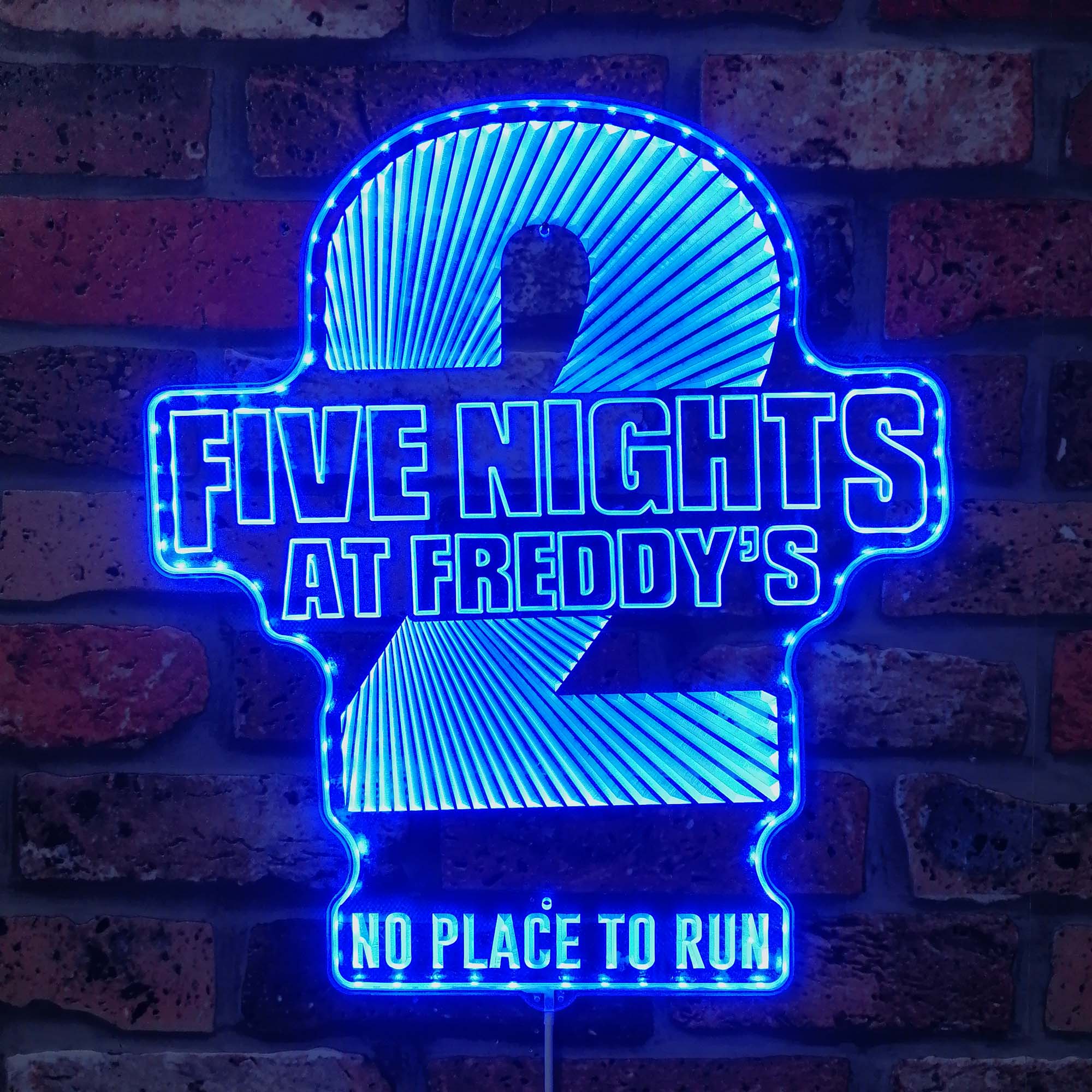 Freddy Fazebear's Pizza Neon LED Sign with Dynamic RGB Colors