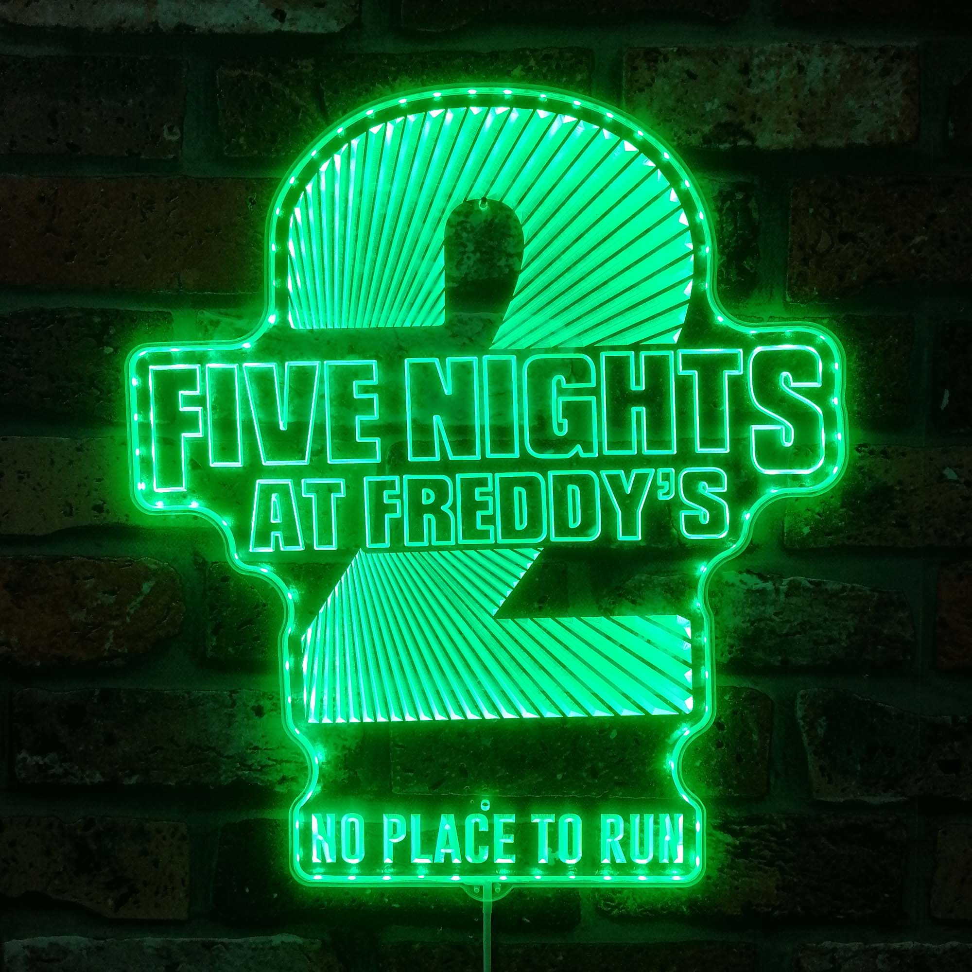 Freddy Fazebear's Pizza Neon LED Sign with Dynamic RGB Colors