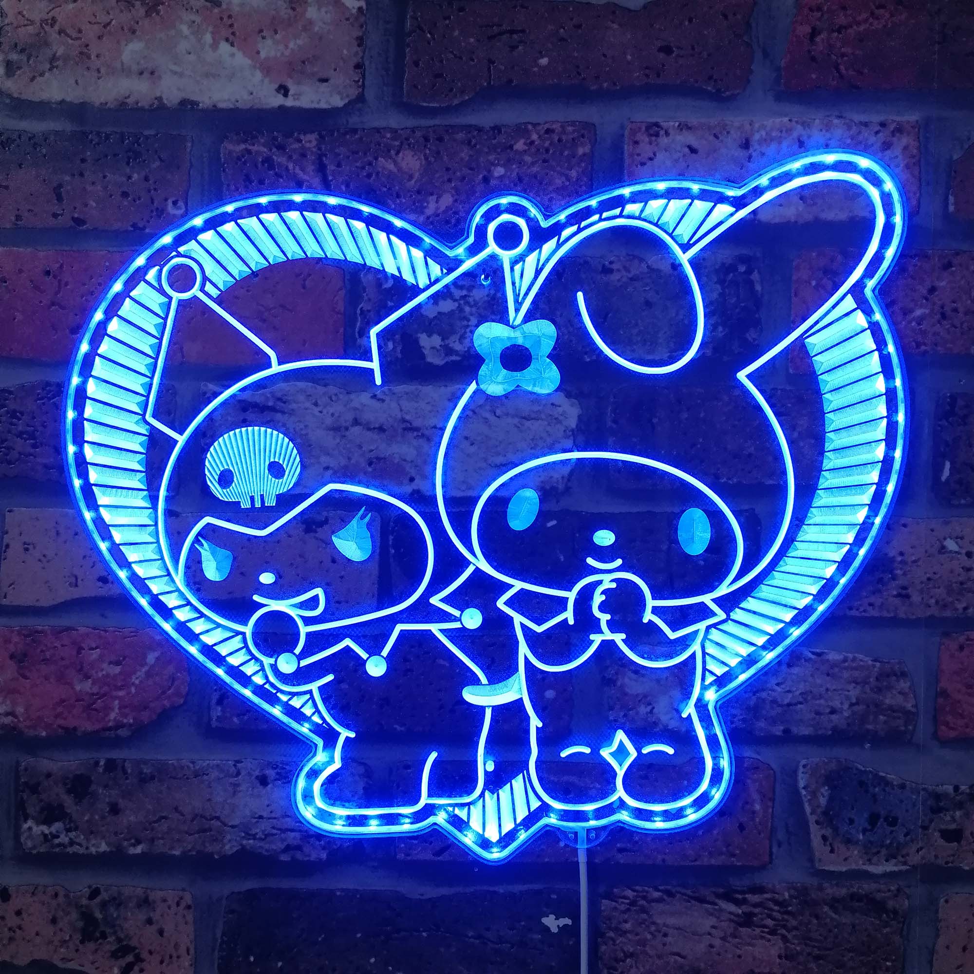 My Melody & Kuromi Neon LED Sign with Dynamic RGB Colors
