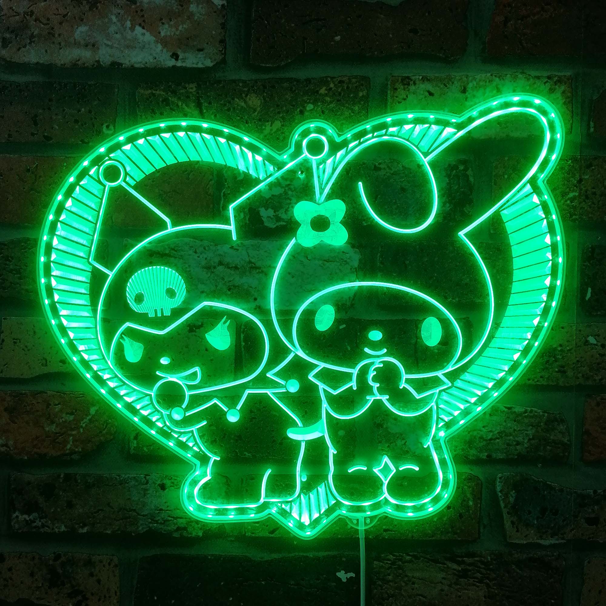 My Melody & Kuromi Neon LED Sign with Dynamic RGB Colors