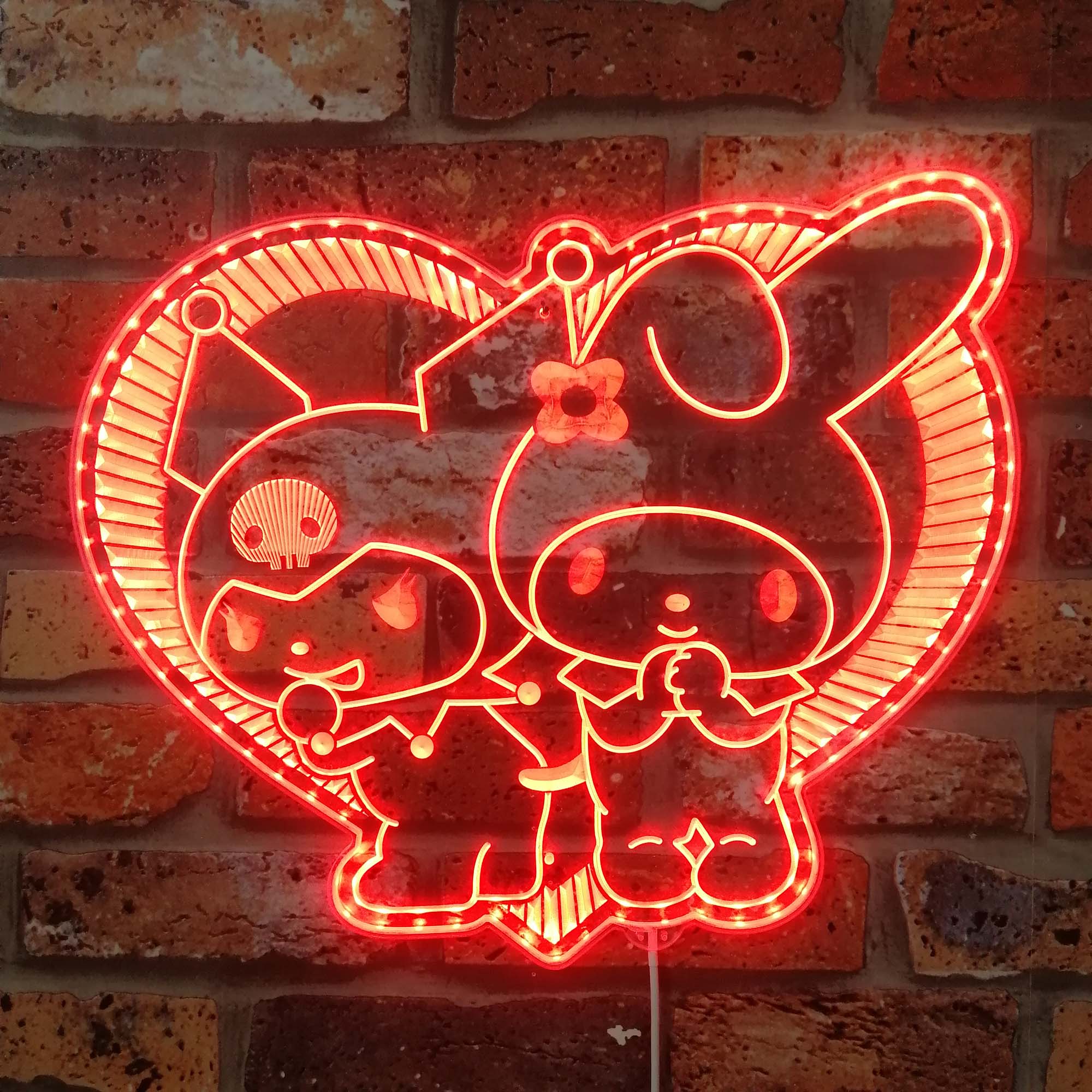 My Melody & Kuromi Neon LED Sign with Dynamic RGB Colors