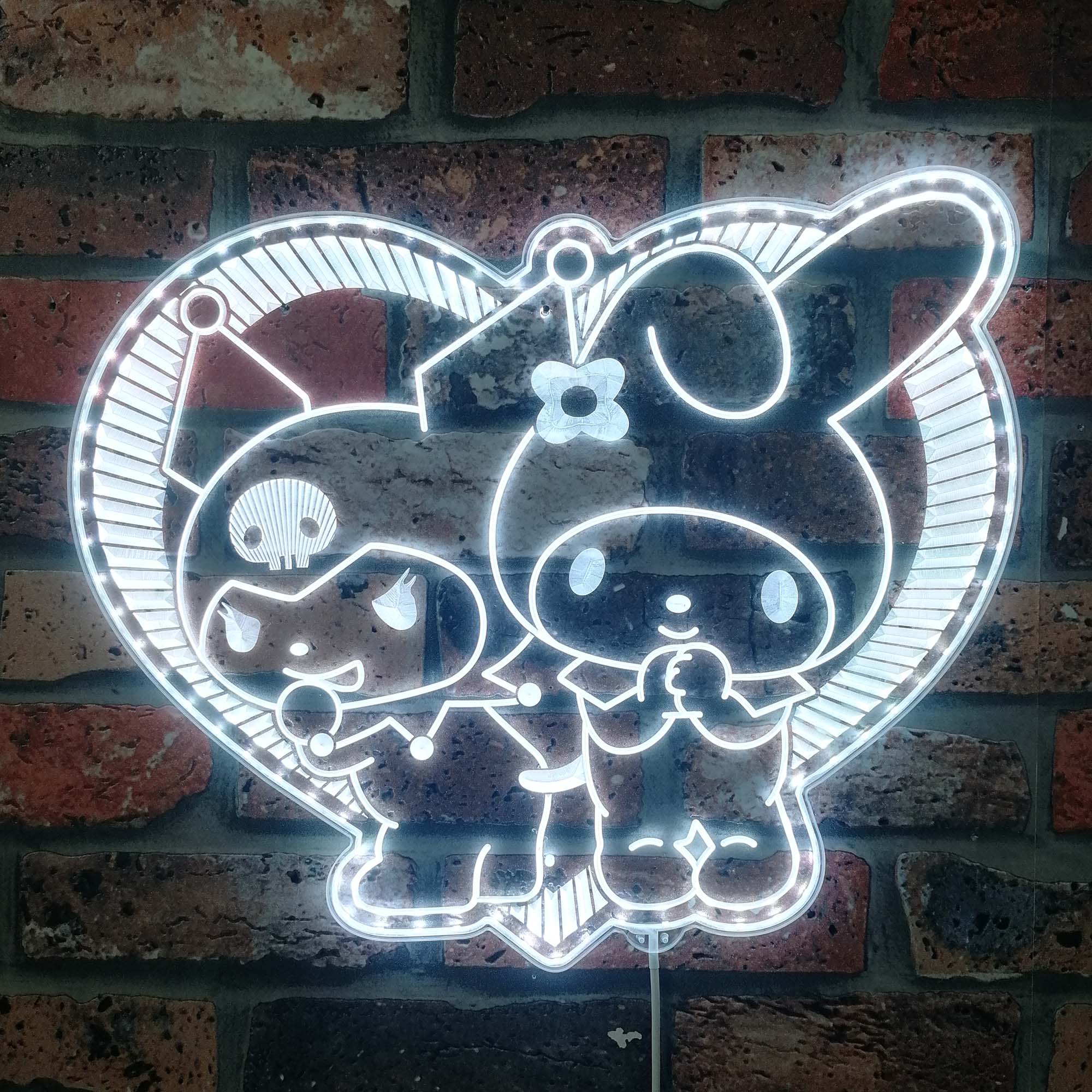 My Melody & Kuromi Neon LED Sign with Dynamic RGB Colors