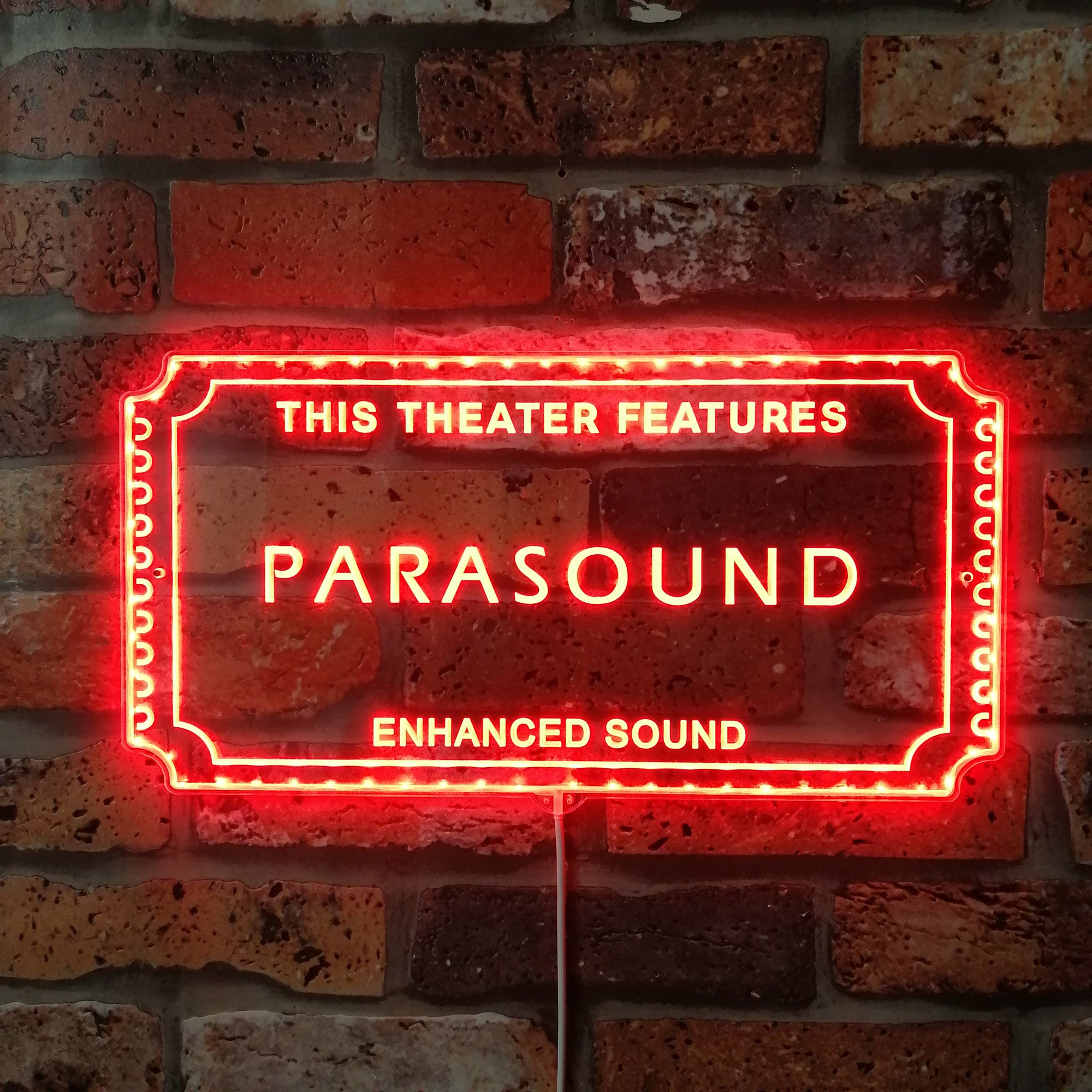 Parasound Dynamic RGB Edge Lit LED Sign