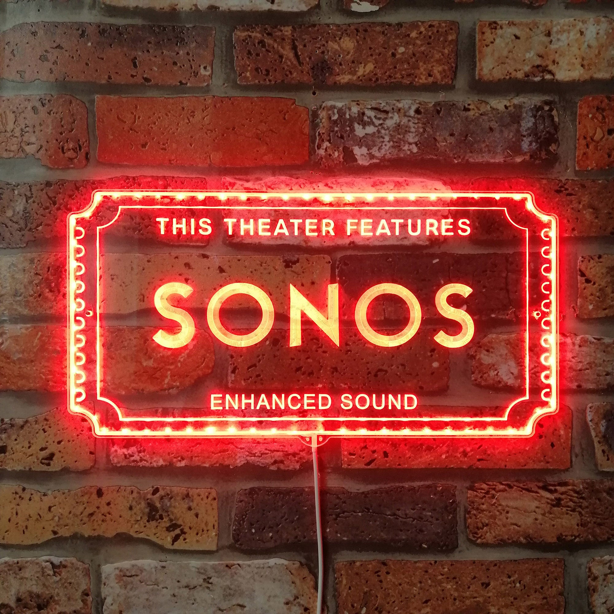 Sonos Home Movie Dynamic RGB Edge Lit LED Sign