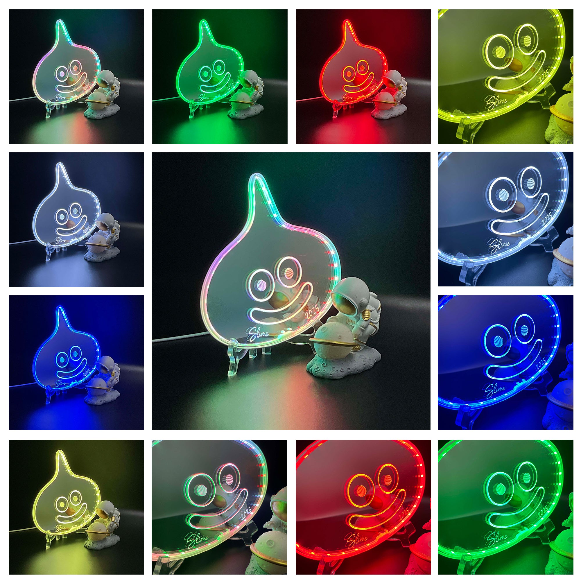 Slime Dragon Quest  Neon LED Sign with Dynamic RGB Colors Mirror Backing