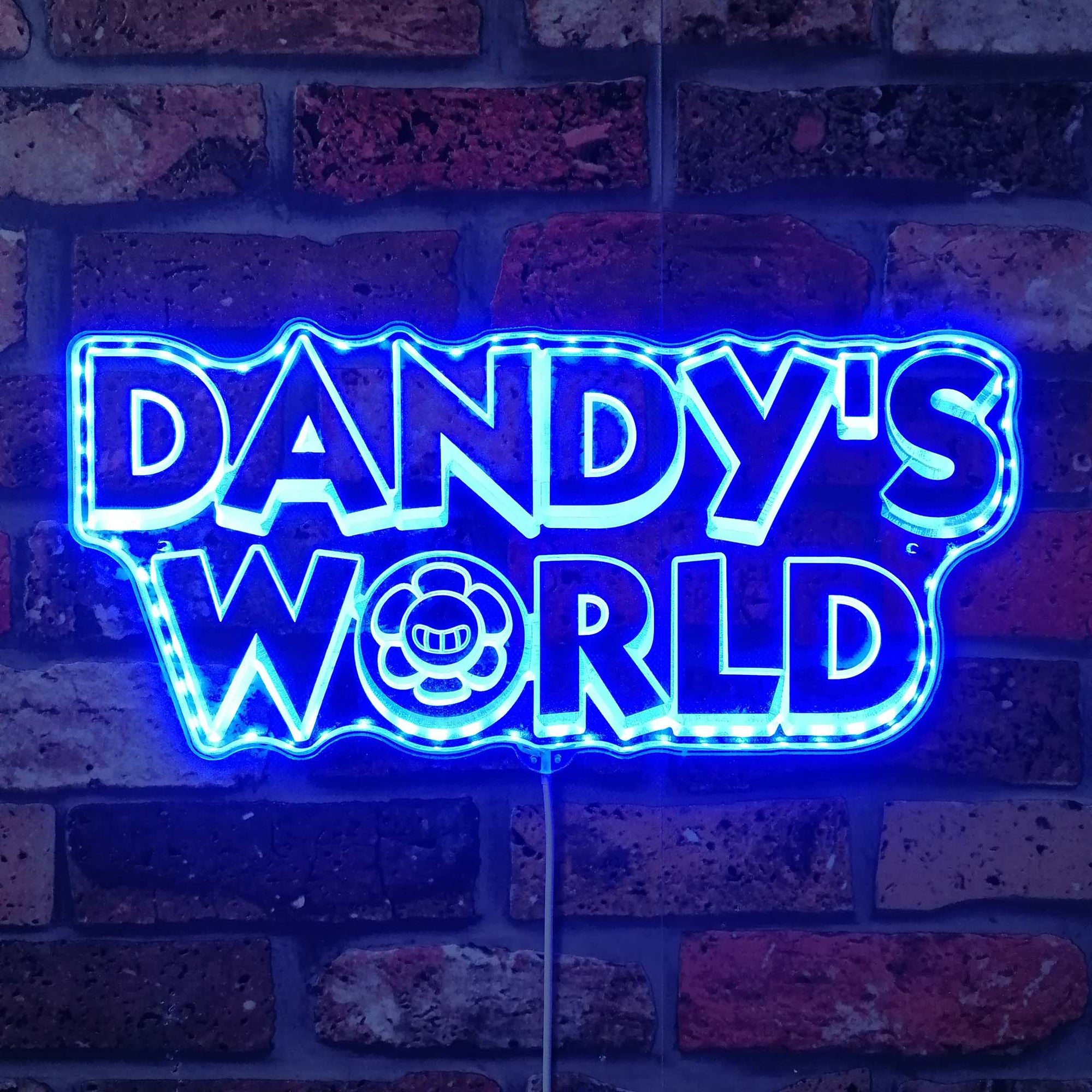 Dandy's World  Neon LED Sign with Dynamic RGB Colors