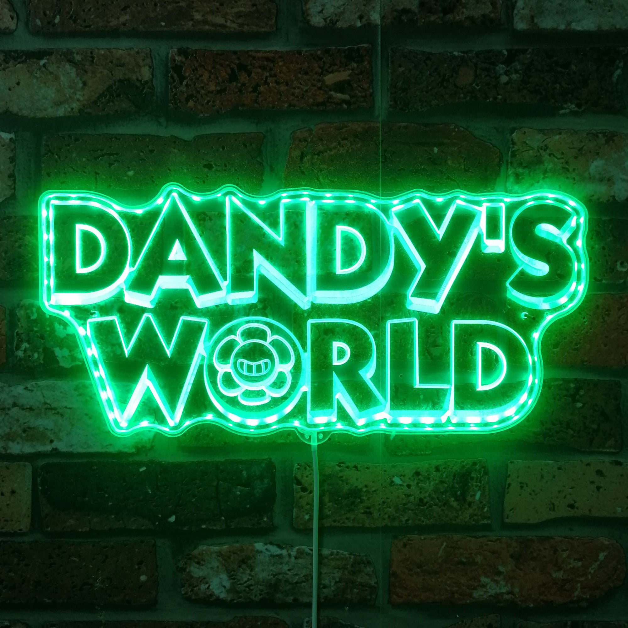 Dandy's World  Neon LED Sign with Dynamic RGB Colors