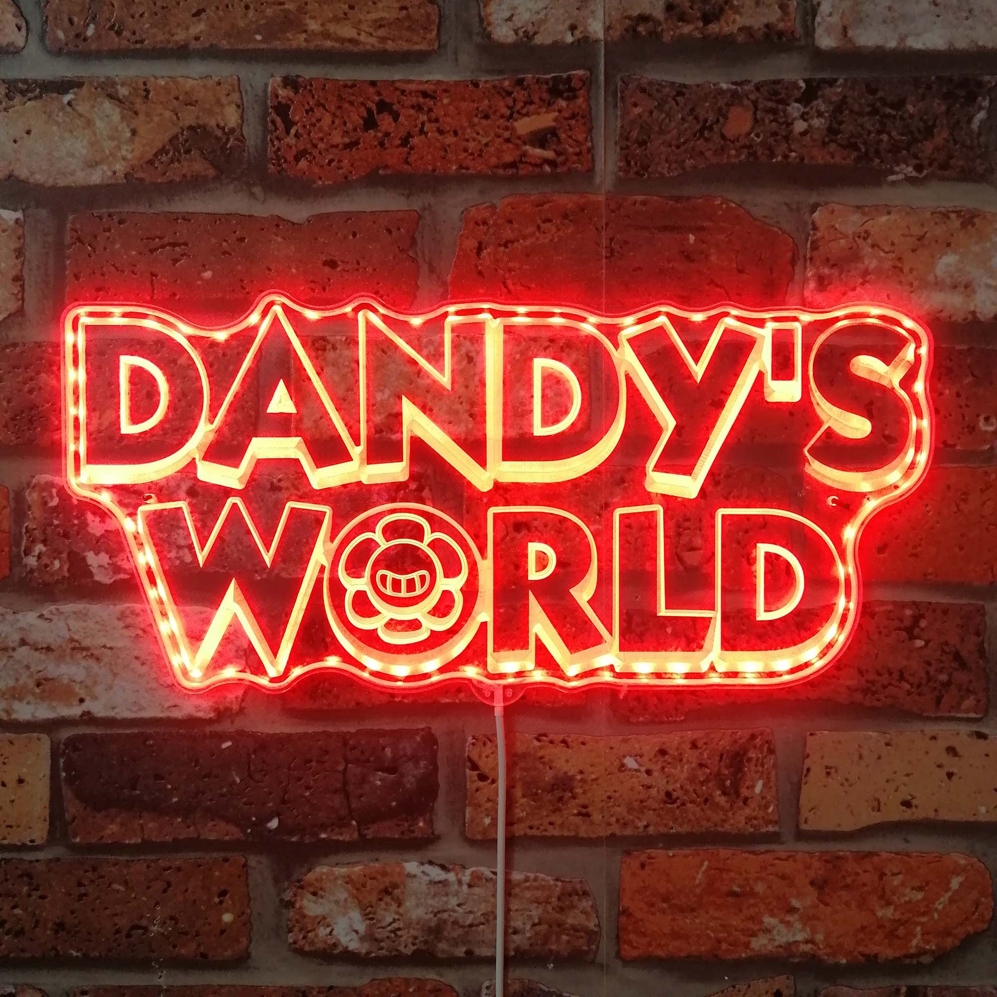 Dandy's World  Neon LED Sign with Dynamic RGB Colors