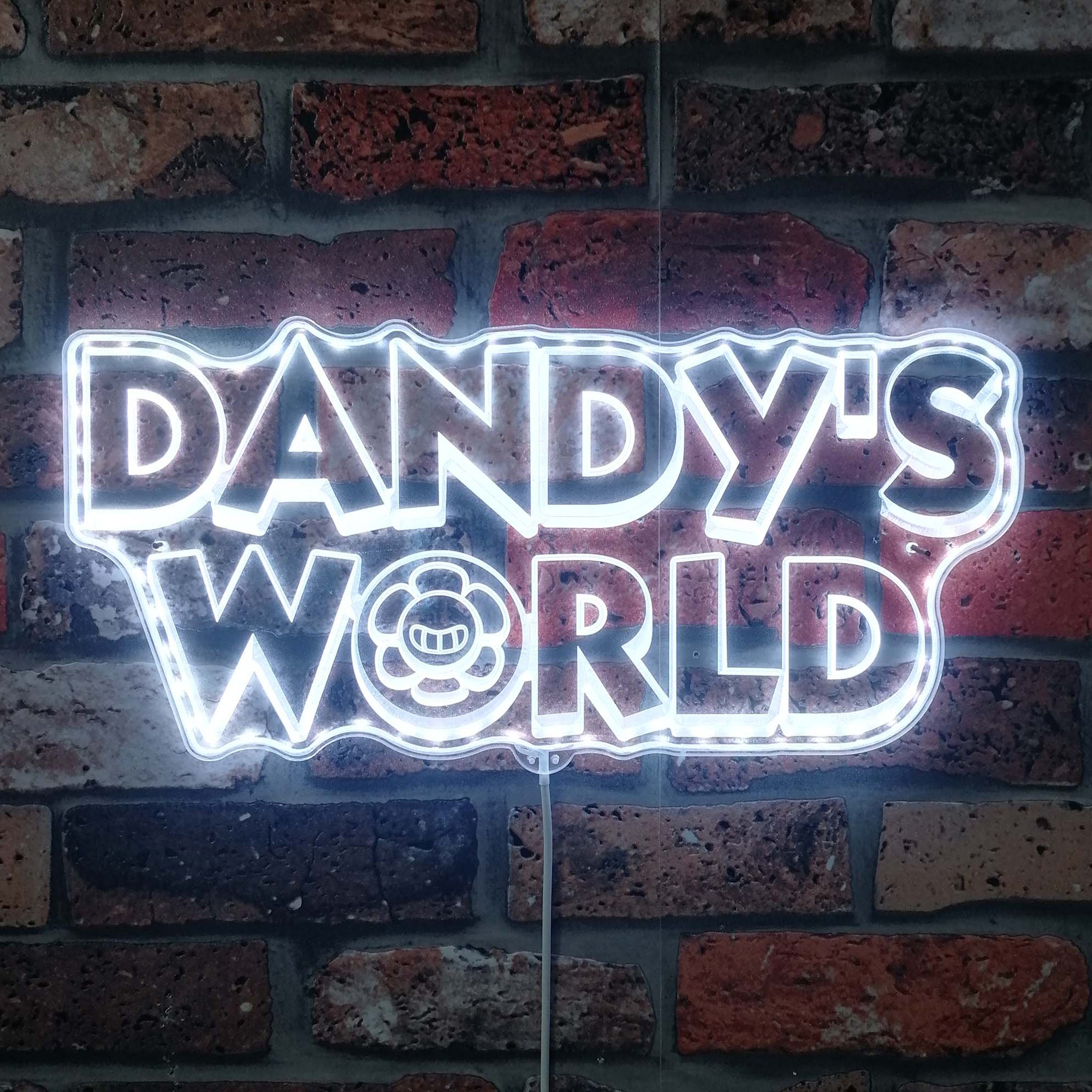 Dandy's World  Neon LED Sign with Dynamic RGB Colors