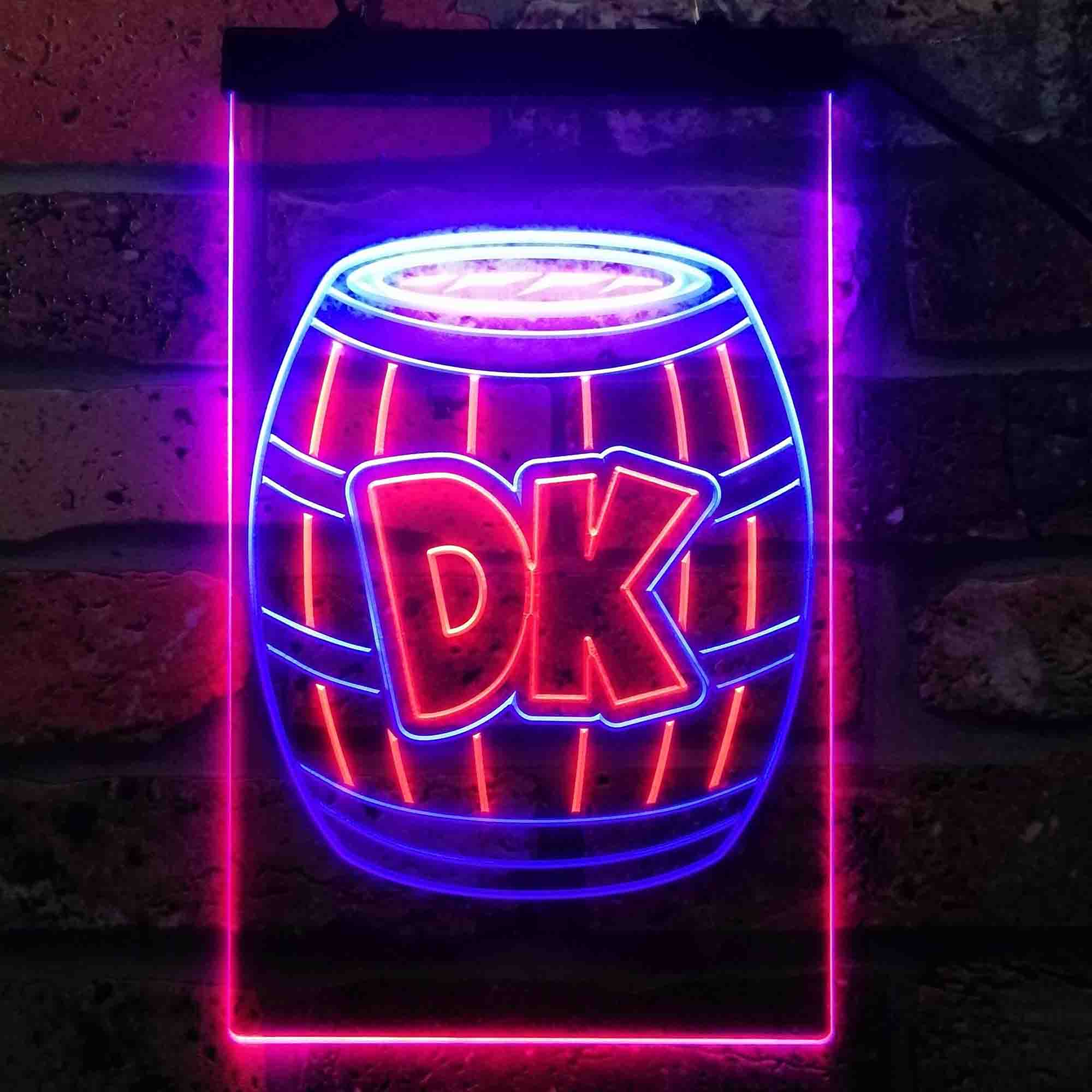 Donkey Kong Barrel Neon LED Sign