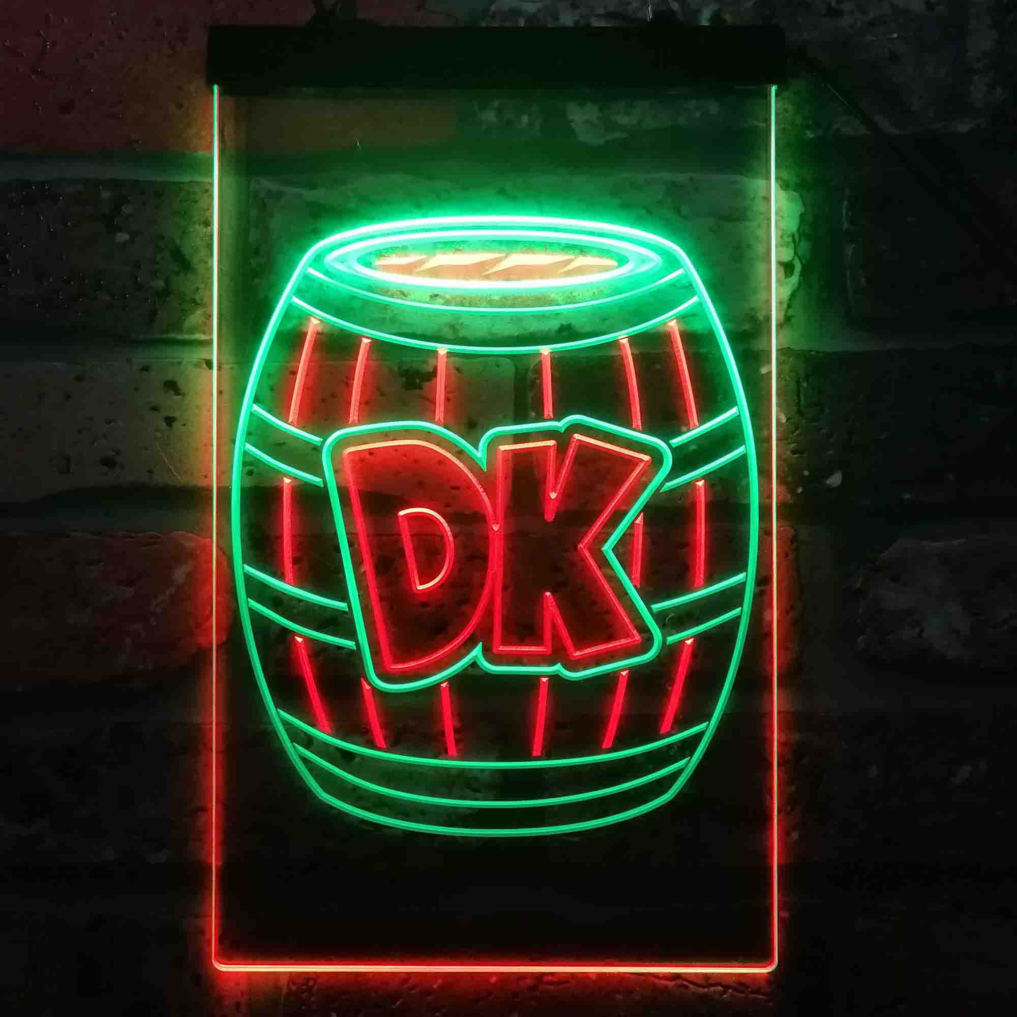 Donkey Kong Barrel Neon LED Sign